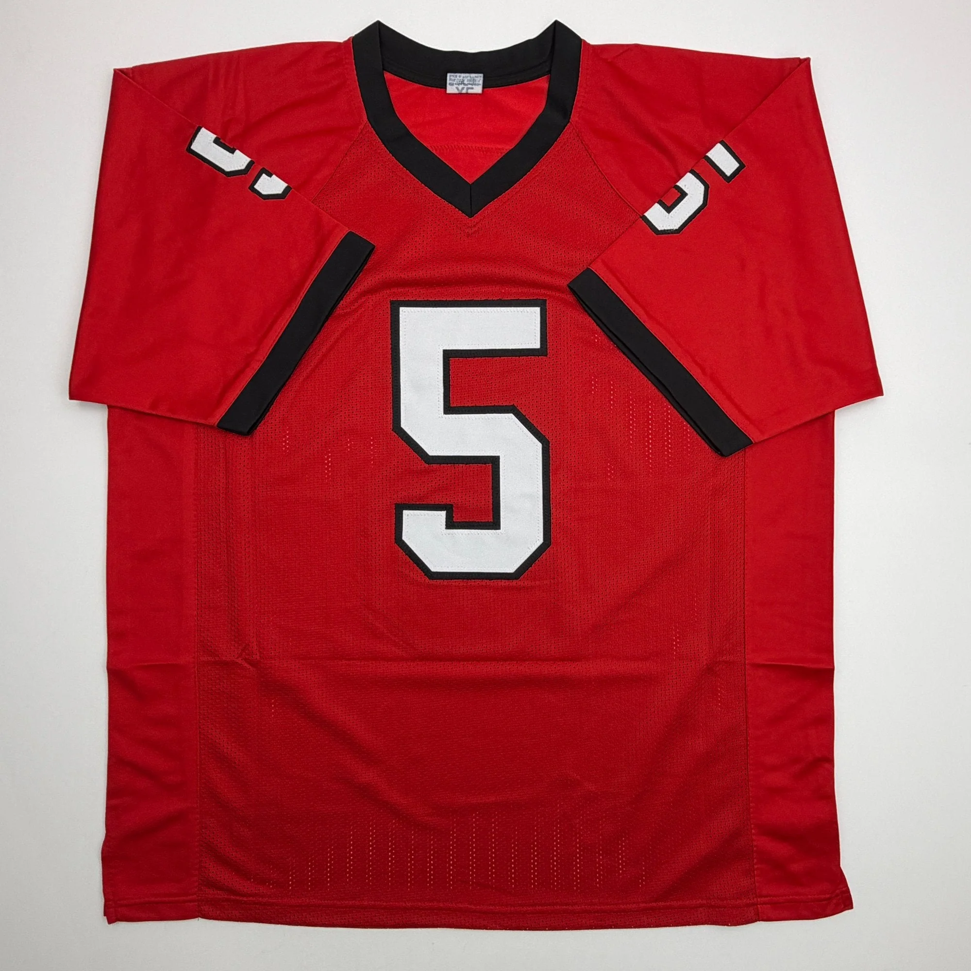 Autographed/Signed Garrison Hearst 3232 Yards Georgia Red College Football Jersey Beckett BAS COA - Image 4