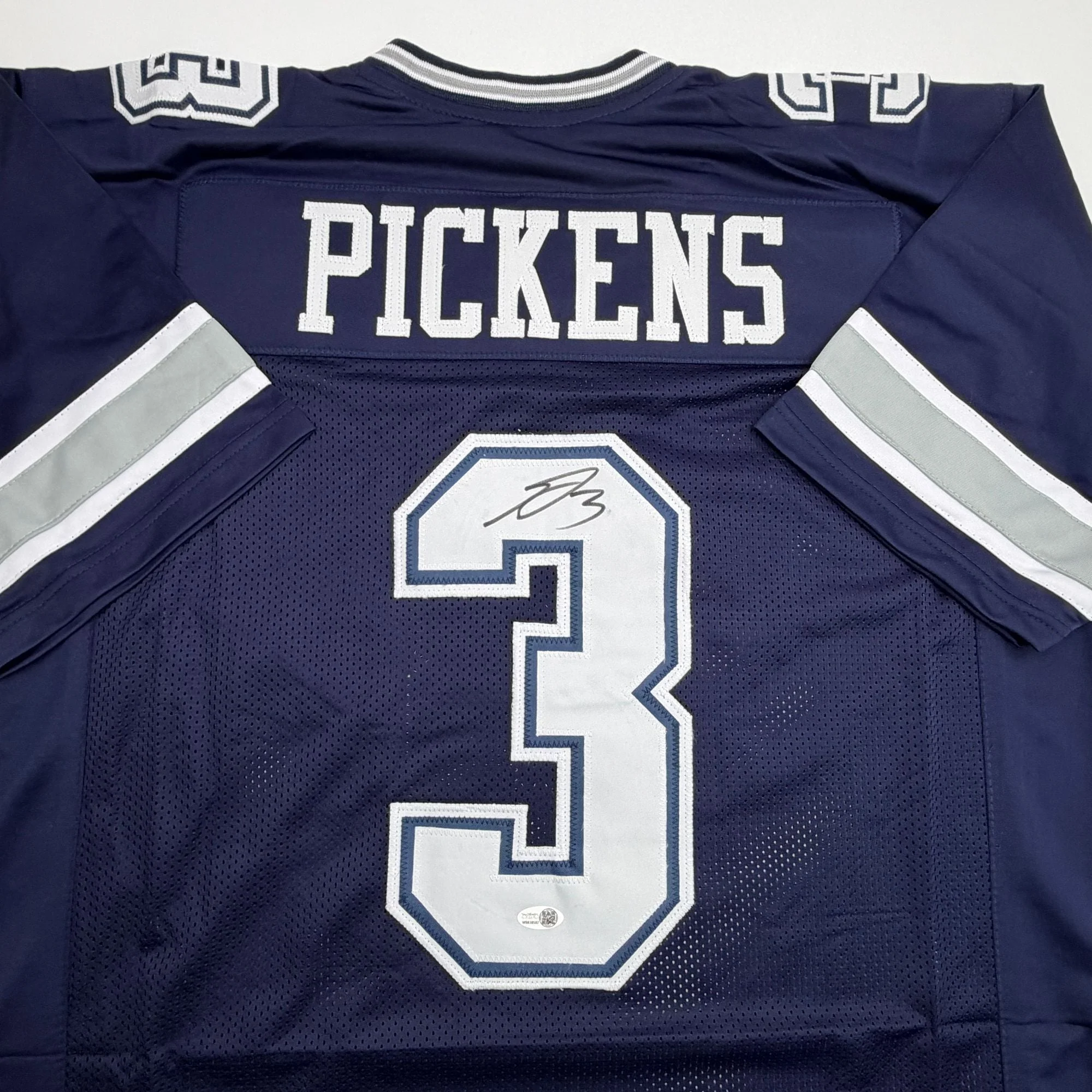 Autographed/Signed George Pickens Dallas Navy Blue Football Jersey JSA COA - Image 2