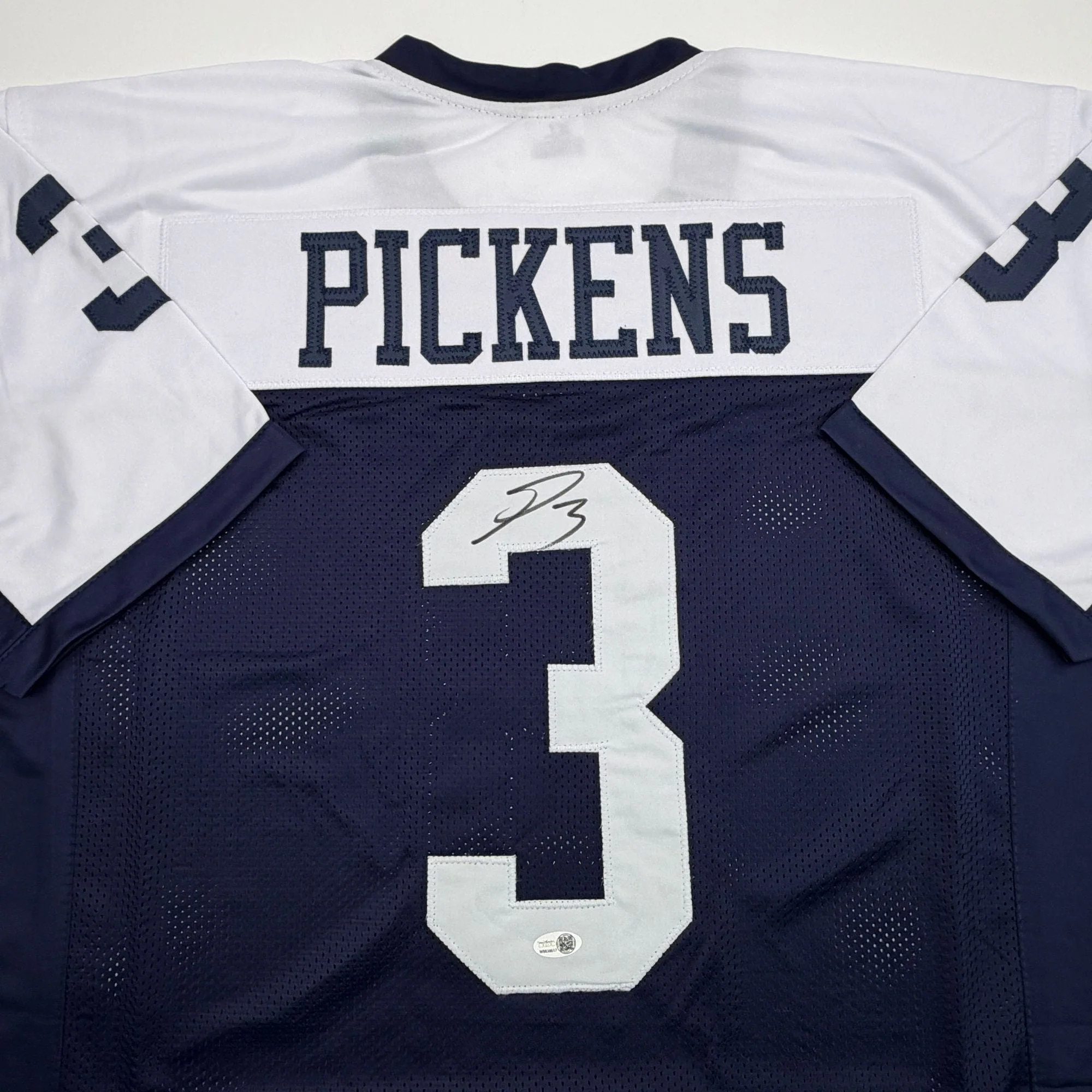 Autographed/Signed George Pickens Dallas Thanksgiving Day Football Jersey JSA COA - Image 3