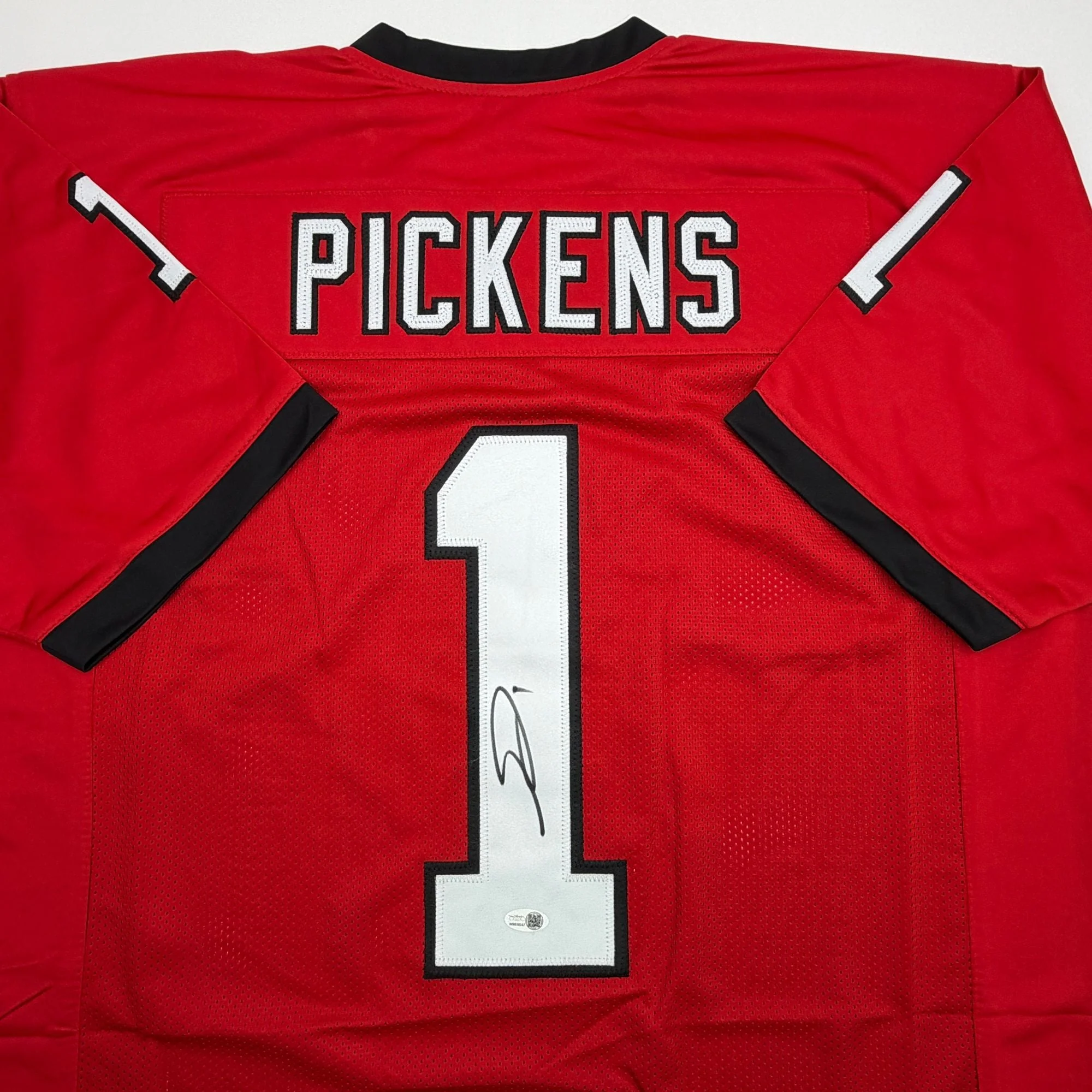 Autographed/Signed George Pickens Georgia Red College Football Jersey JSA COA - Image 2