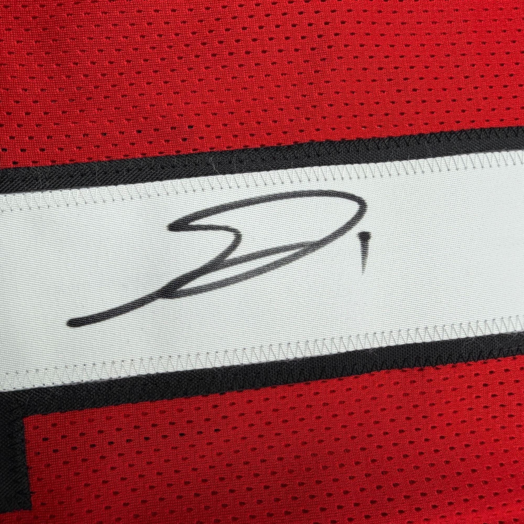 Autographed/Signed George Pickens Georgia Red College Football Jersey JSA COA - Image 3