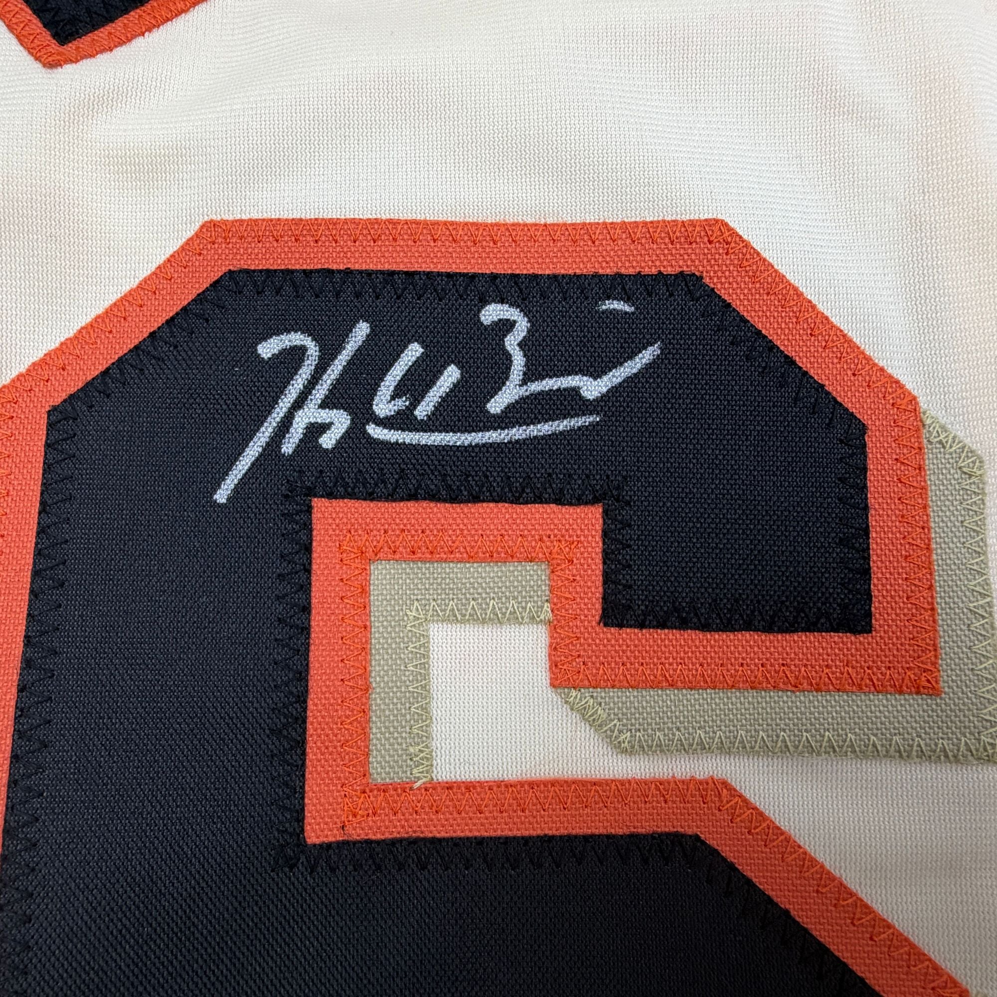 Autographed/Signed Hayden Birdsong San Francisco Cream Baseball Jersey Beckett BAS COA - Image 3