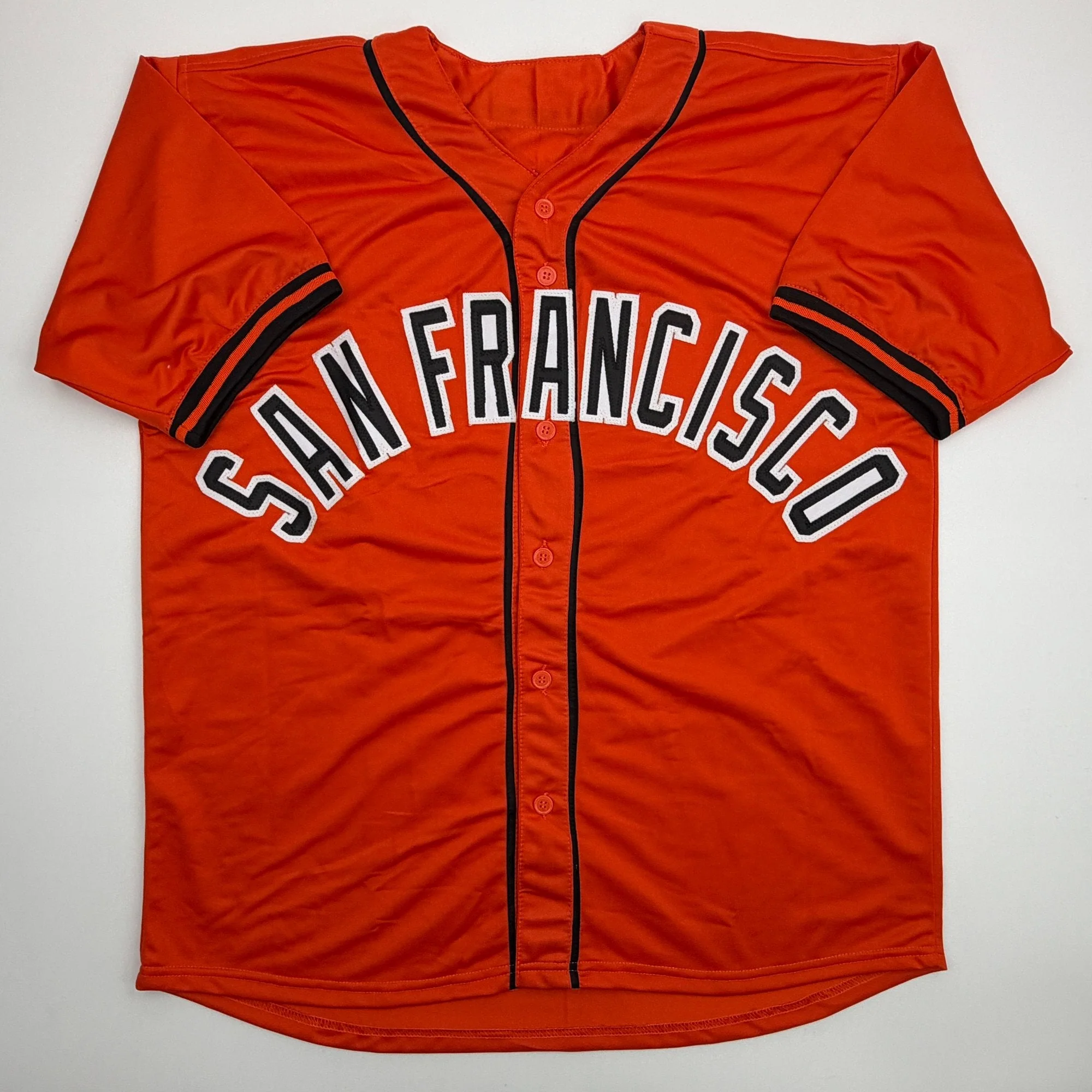 Autographed/Signed Hayden Birdsong San Francisco Orange Baseball Jersey Beckett BAS COA - Image 4