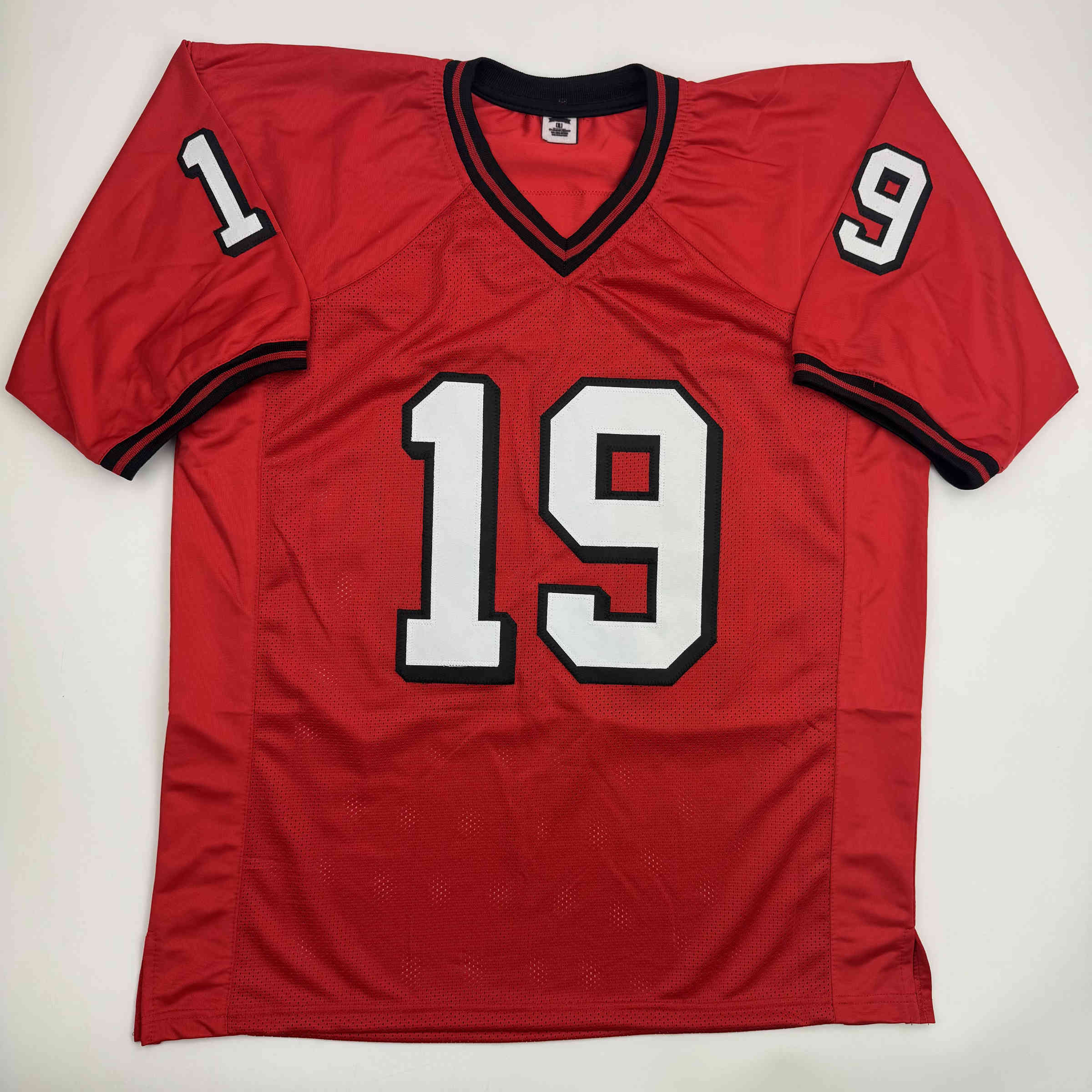 Autographed/Signed Hines Ward Georgia Red College Football Jersey Beckett BAS COA - Image 4