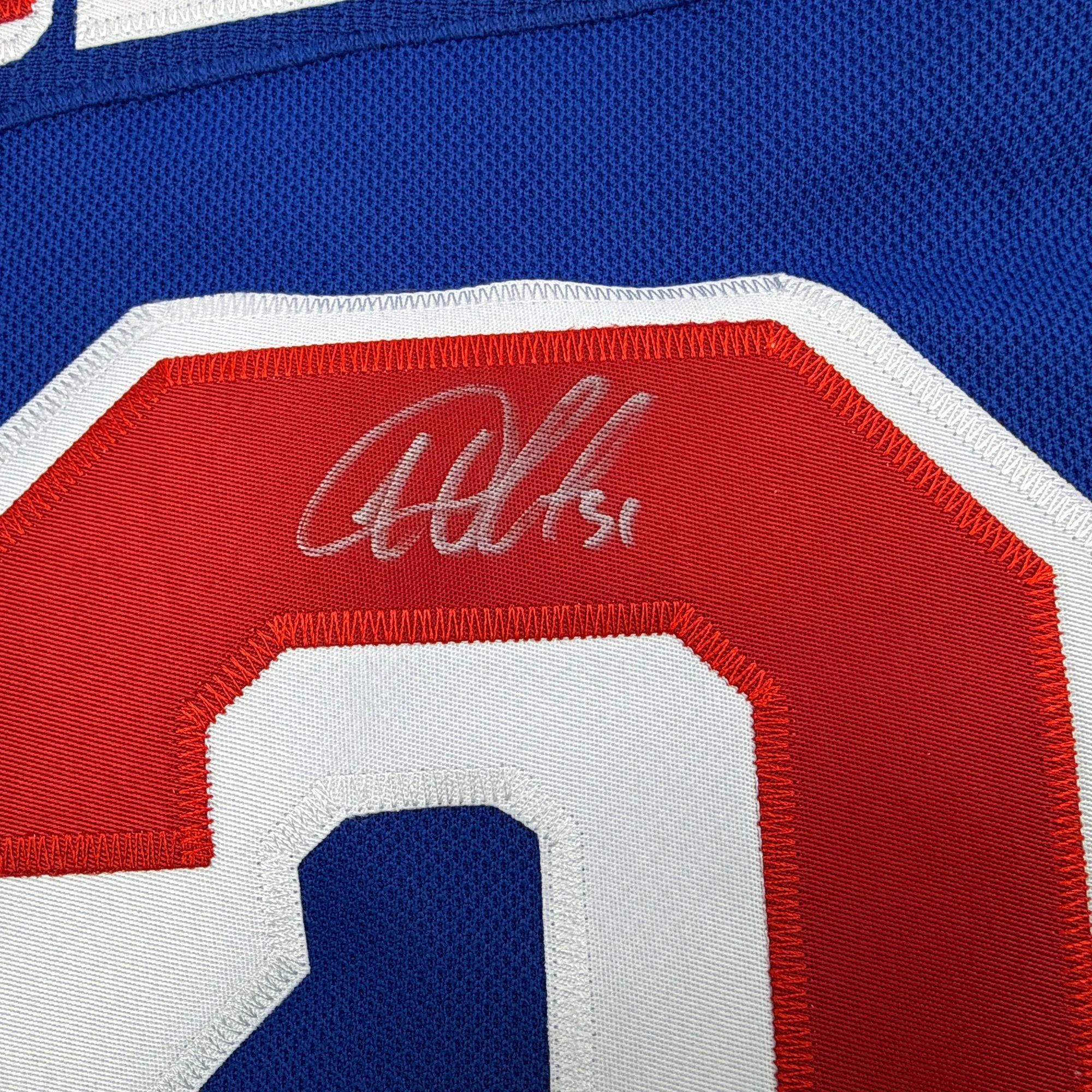 Autographed/Signed Igor Shesterkin New York Rangers Blue Authentic Hockey Jersey Fanatics COA - Image 3
