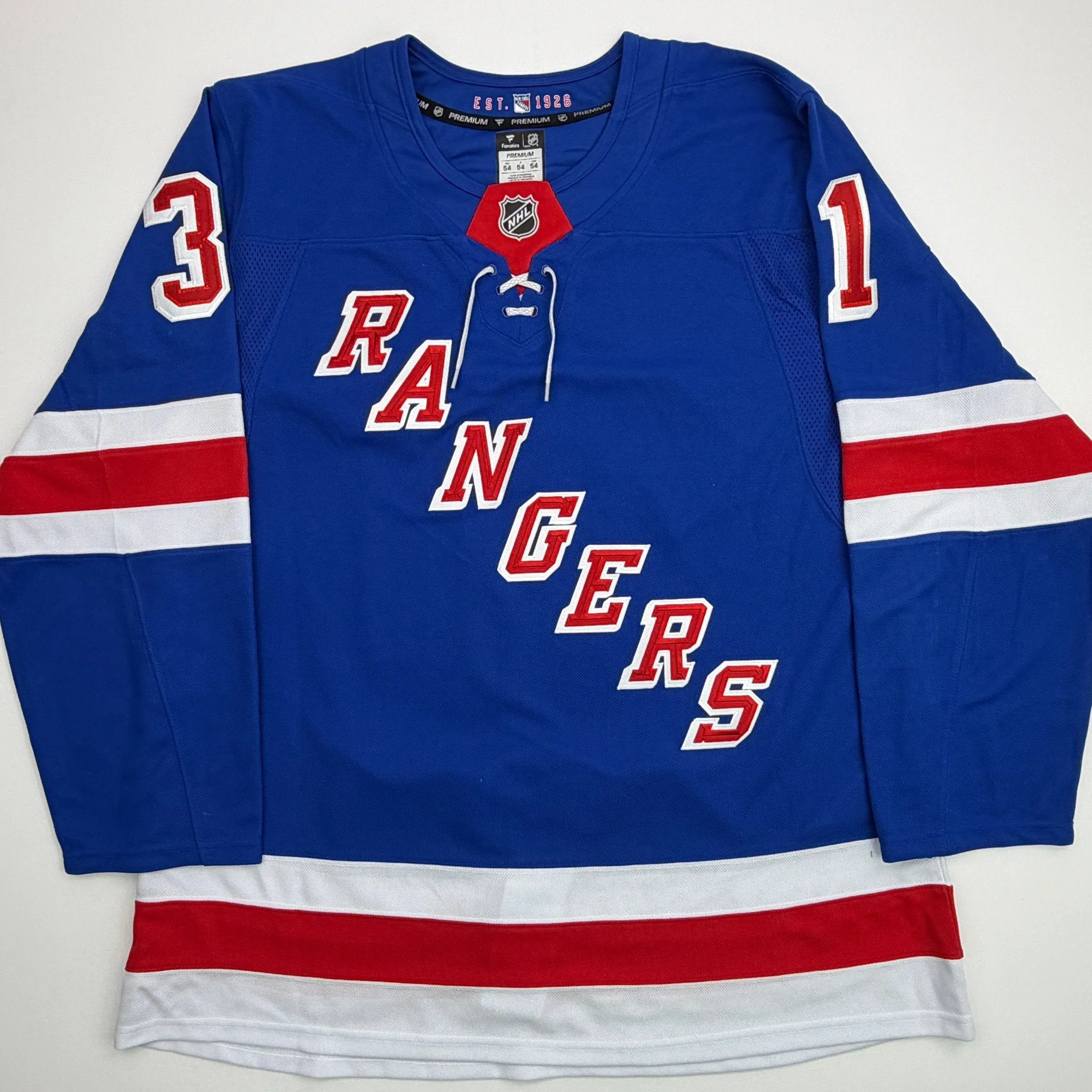 Autographed/Signed Igor Shesterkin New York Rangers Blue Authentic Hockey Jersey Fanatics COA - Image 4