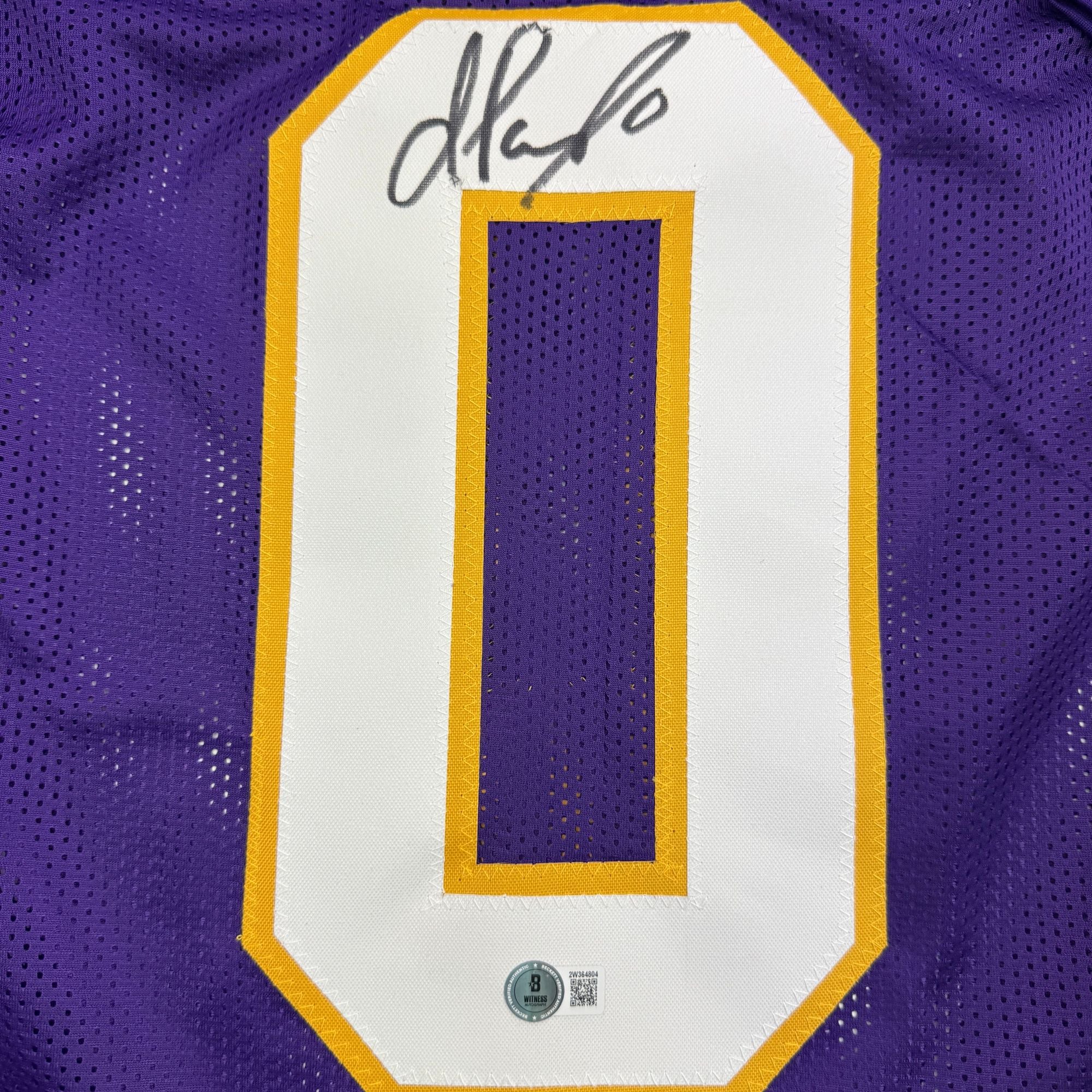 Autographed/Signed Ivan Pace Jr. Minnesota Purple Retro Football Jersey Beckett BAS COA - Image 3