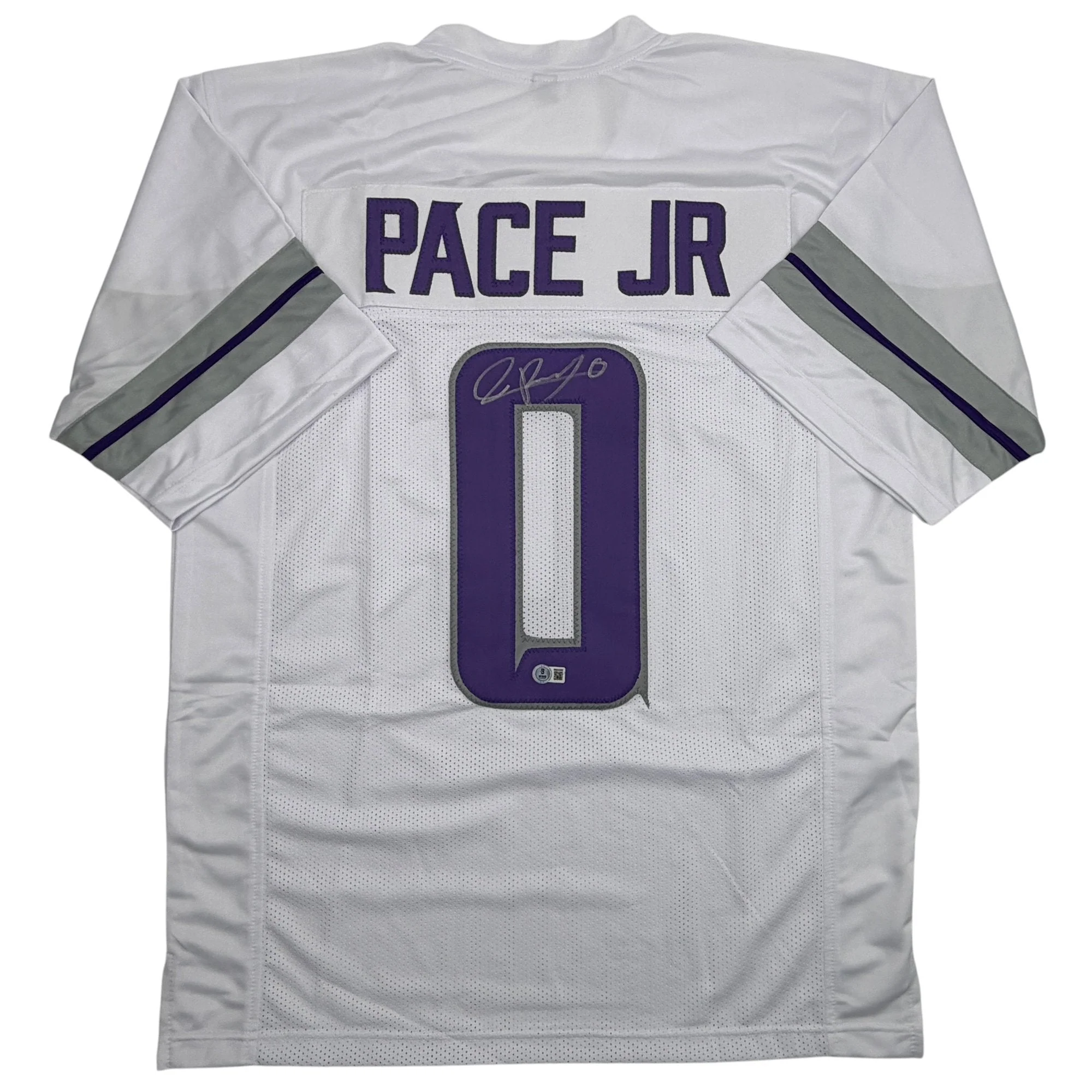 Autographed/Signed Ivan Pace Jr. Minnesota White Out Alternate Football Jersey Beckett BAS COA