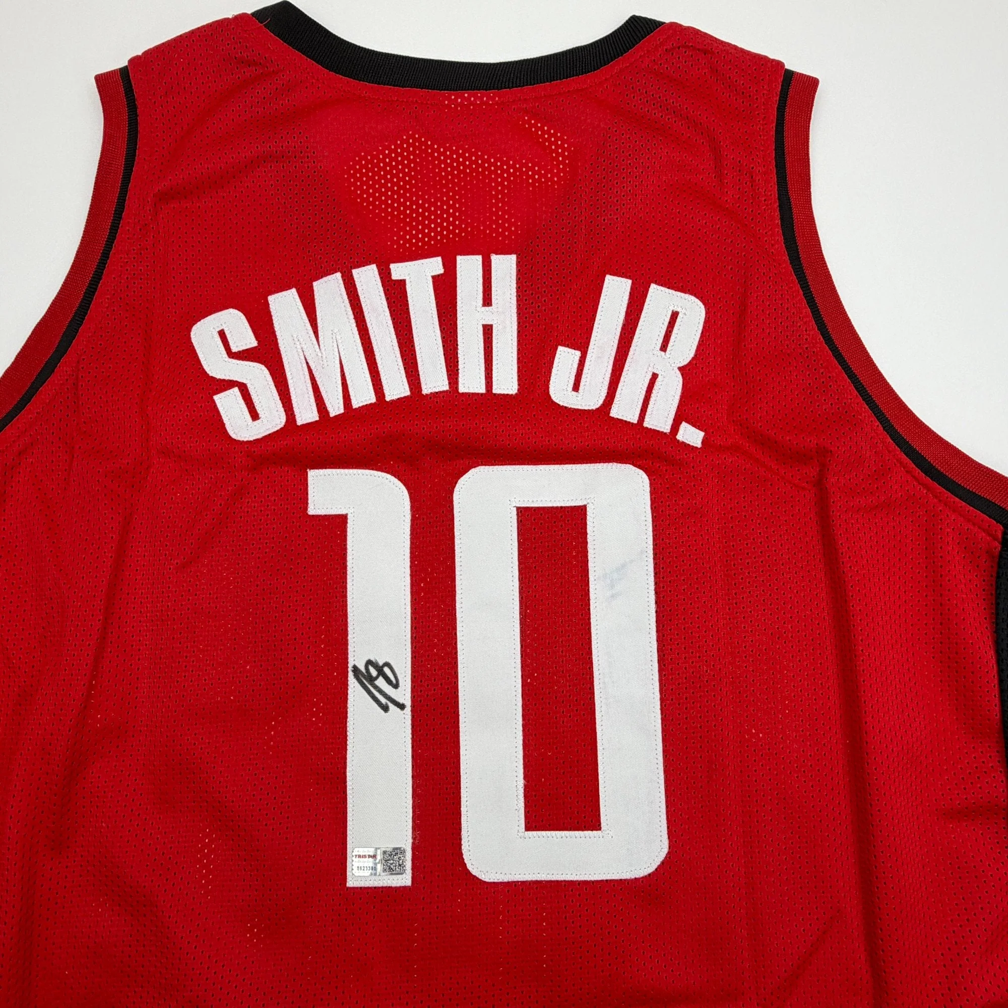 Autographed/Signed Jabari Smith Jr. Houston Red Basketball Jersey Tristar COA - Image 2
