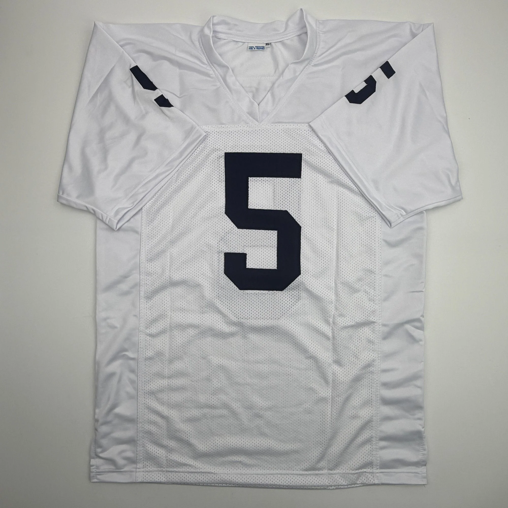 Autographed/Signed Jahan Dotson Penn State White College Football Jersey Beckett BAS COA - Image 4