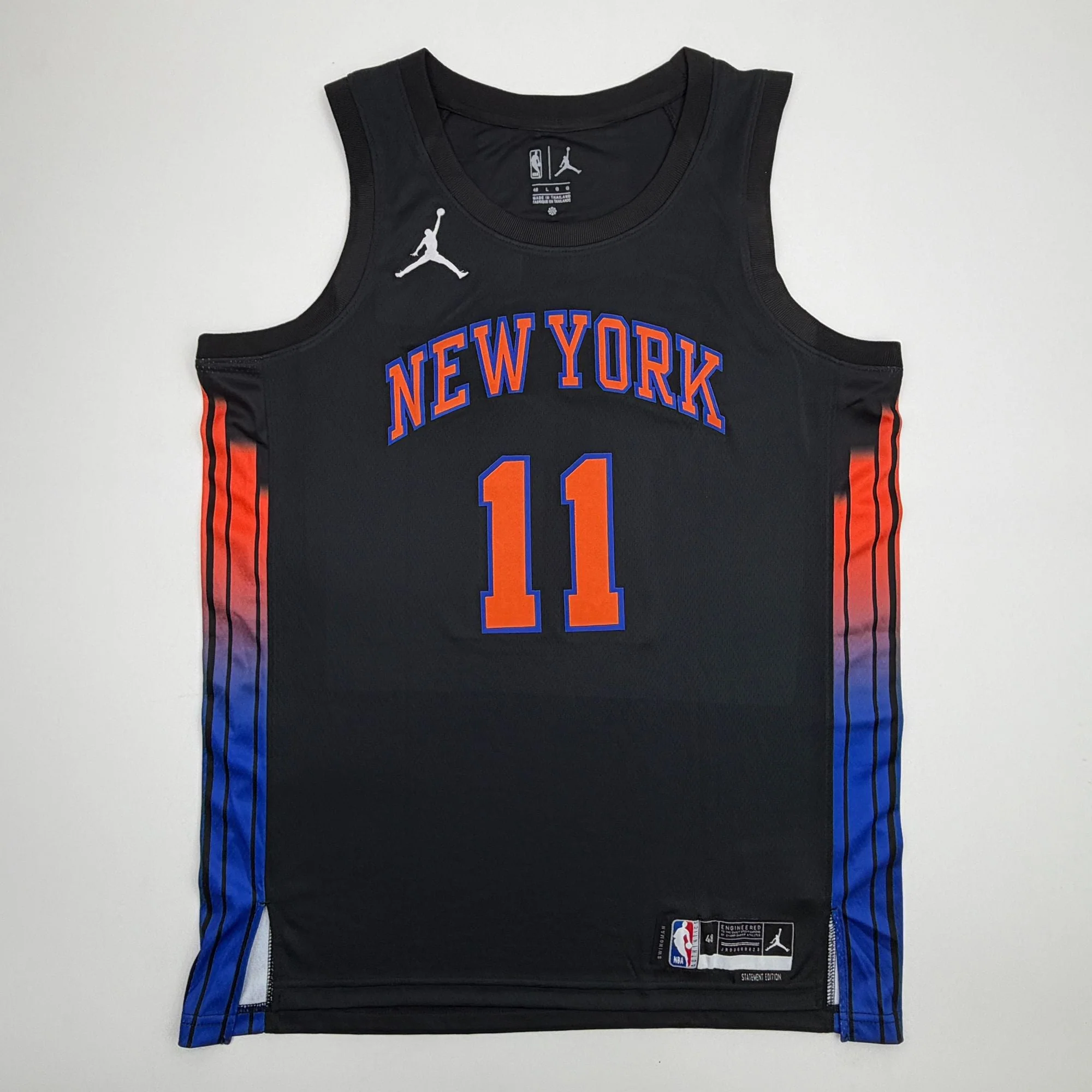 Autographed/Signed Jalen Brunson New York NY Knicks Black Authentic Basketball Jersey PSA/DNA COA - Image 4
