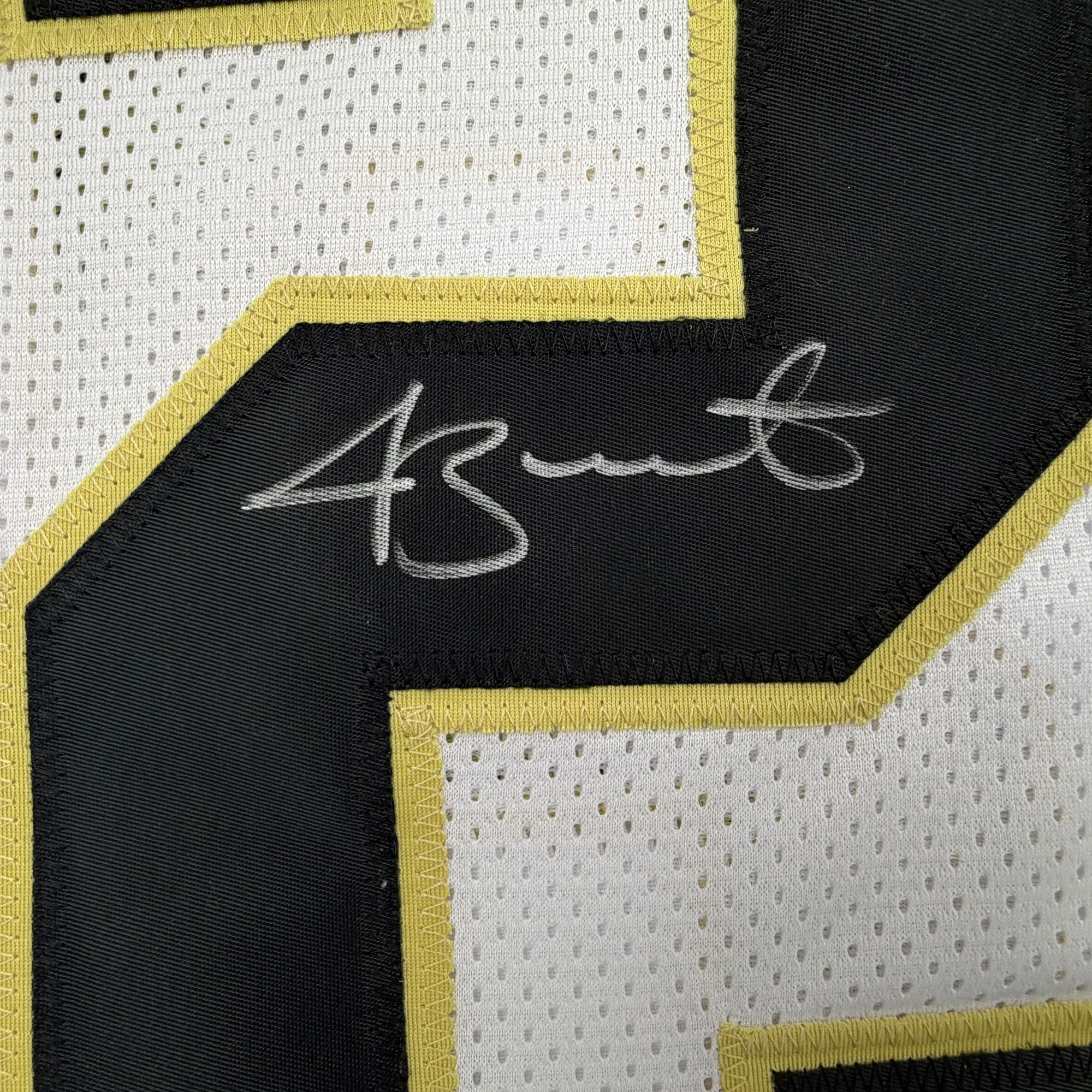 Autographed/Signed Jameis Winston New Orleans White Football Jersey Beckett BAS COA - Image 3