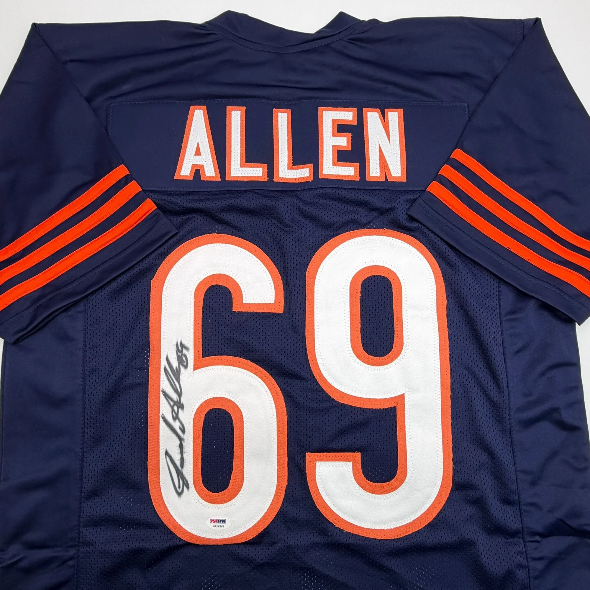 Autographed/Signed Jared Allen Chicago Blue Football Jersey PSA/DNA COA - Image 2