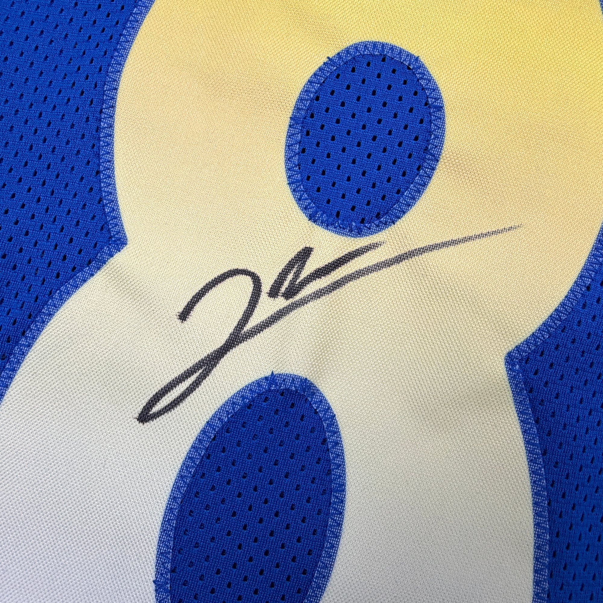 Autographed/Signed Jared Verse Los Angeles LA Blue Football Jersey Beckett BAS COA - Image 3