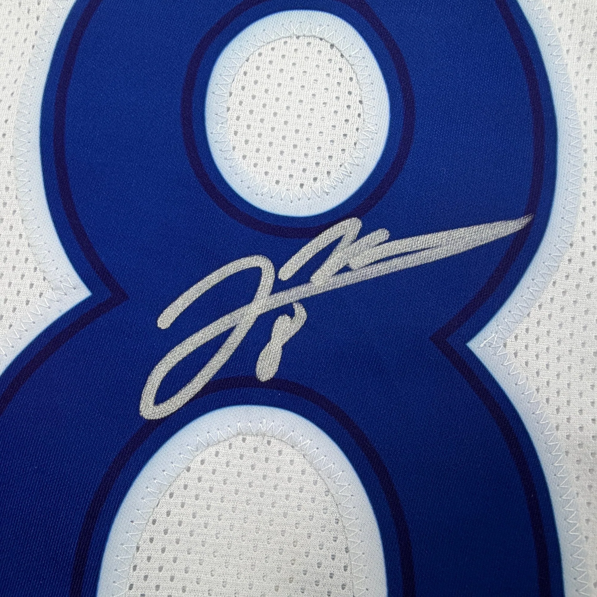 Autographed/Signed Jared Verse Los Angeles LA White Football Jersey Beckett BAS COA - Image 3