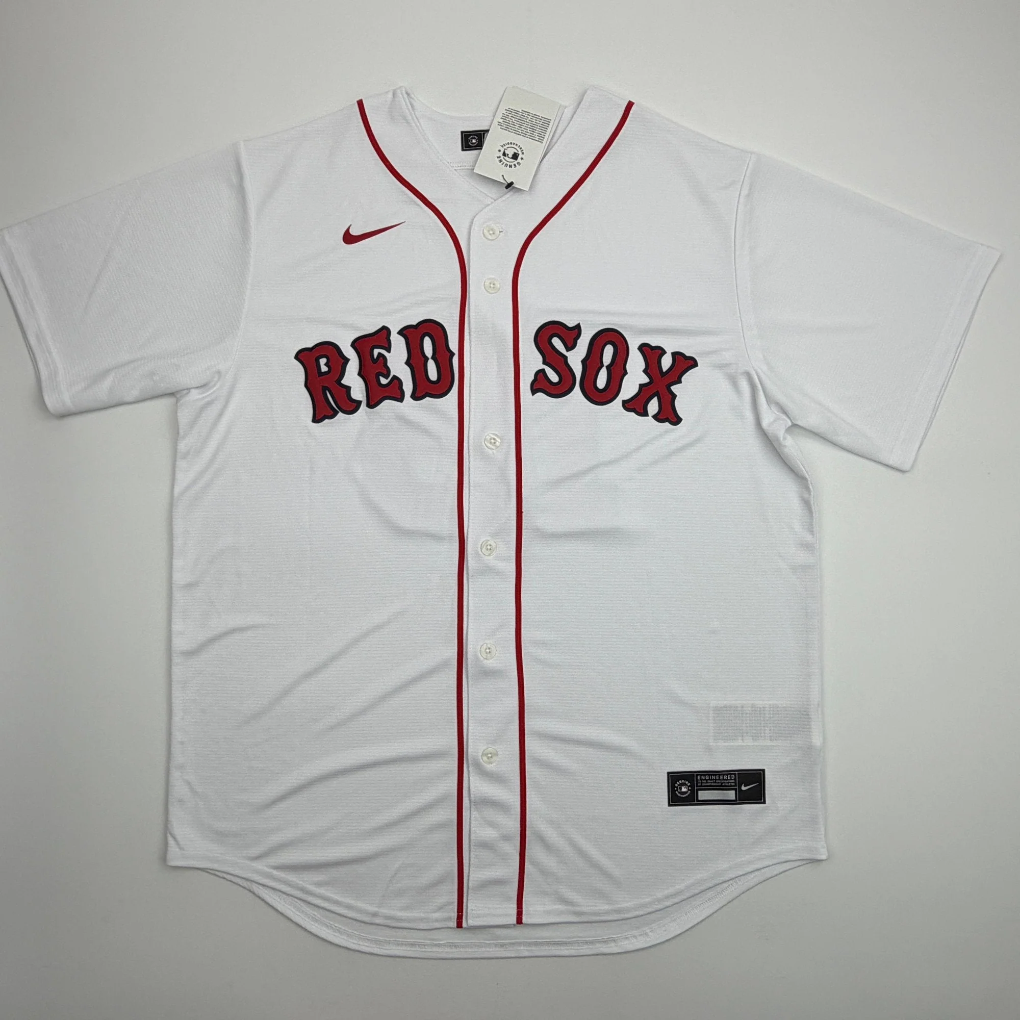Autographed/Signed Jarren Duran Boston Red Sox White Authentic Baseball Jersey Fanatics & MLB COA - Image 4