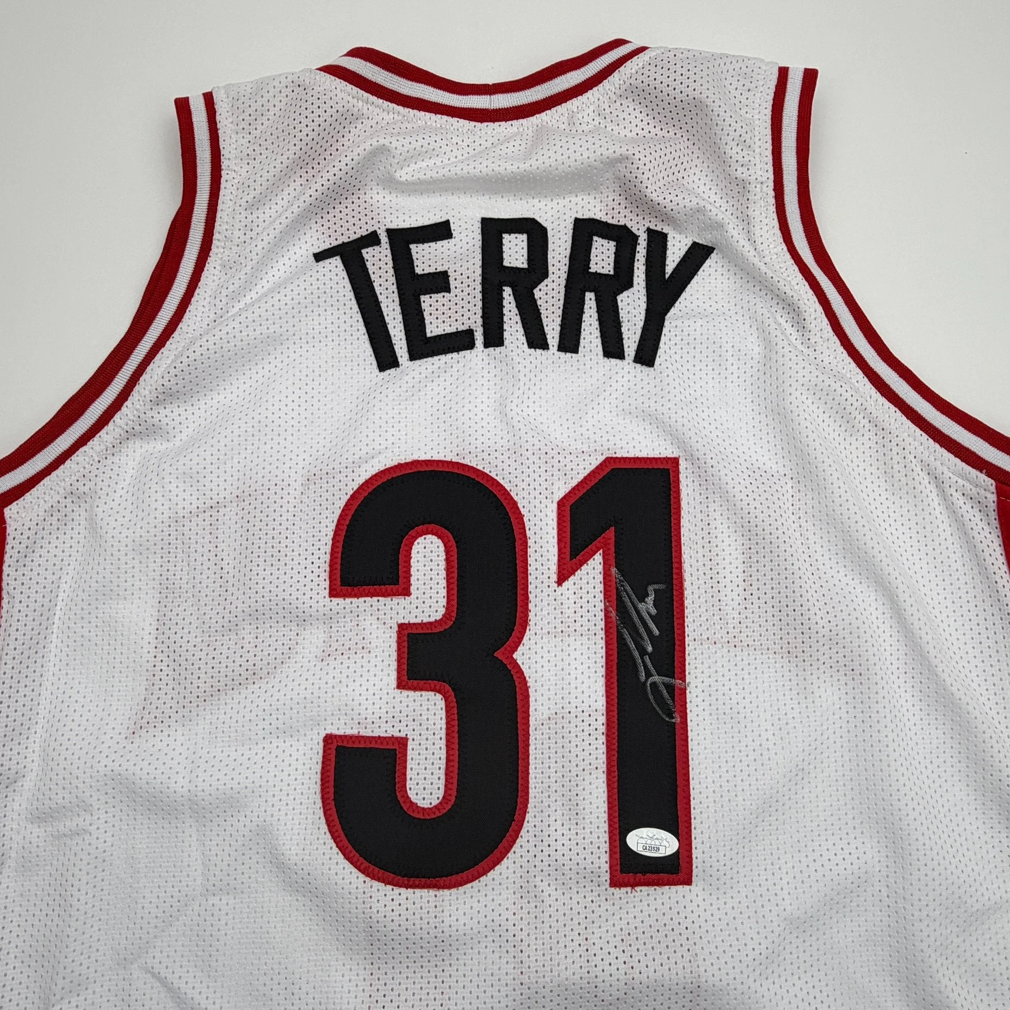 Autographed/Signed Jason Terry Arizona White College Basketball Jersey JSA COA - Image 2