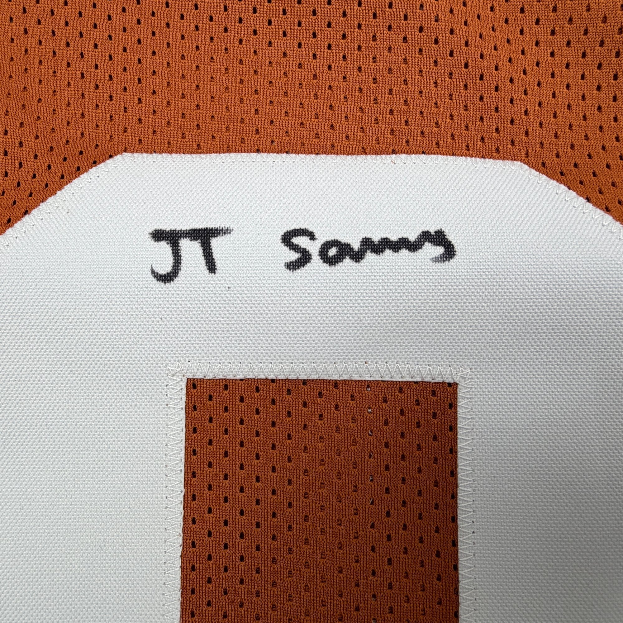 Autographed/Signed Ja'Tavion Sanders Texas Orange College Football Jersey Beckett BAS COA - Image 3