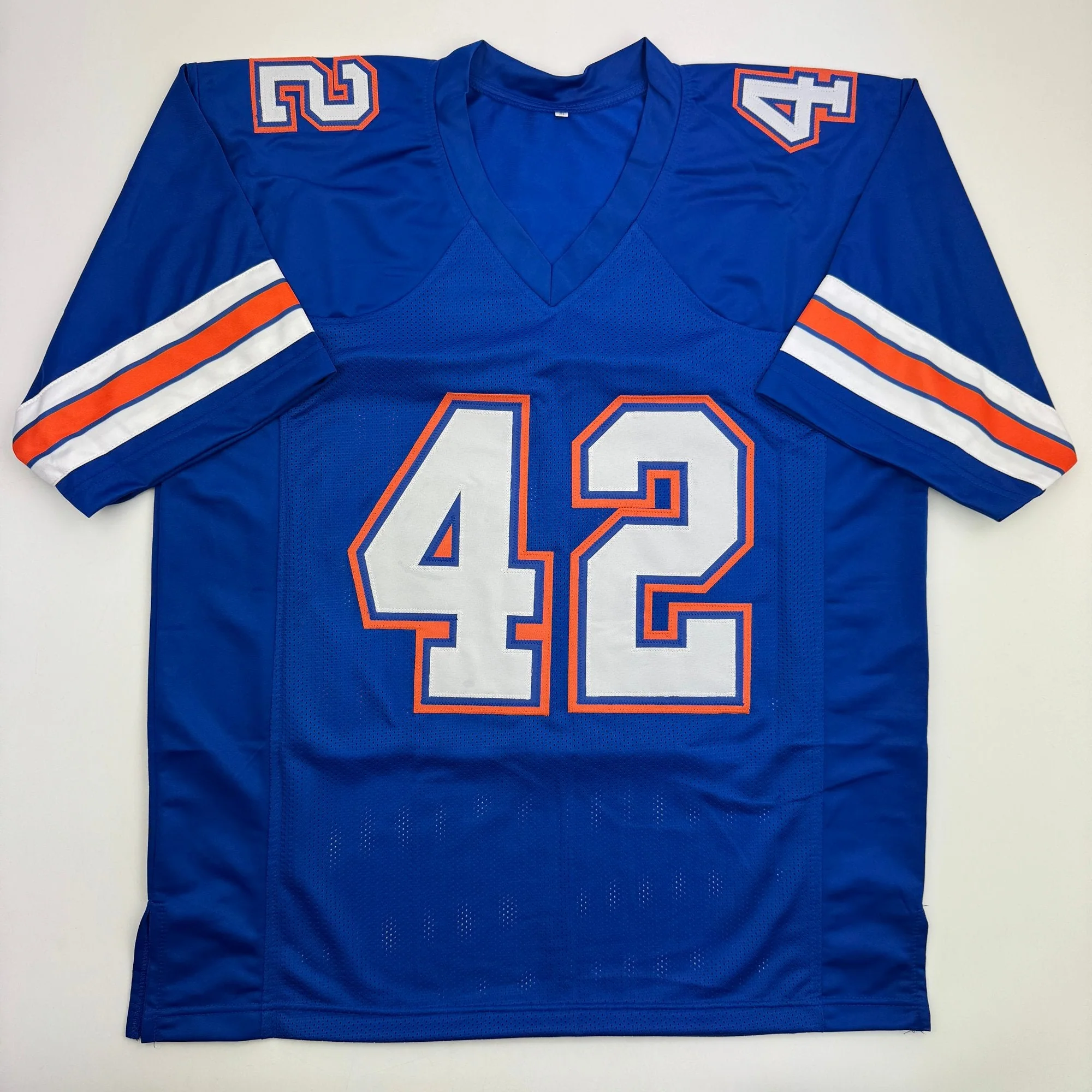 Autographed/Signed Javon Kearse Florida Blue College Football Jersey Beckett BAS COA - Image 4