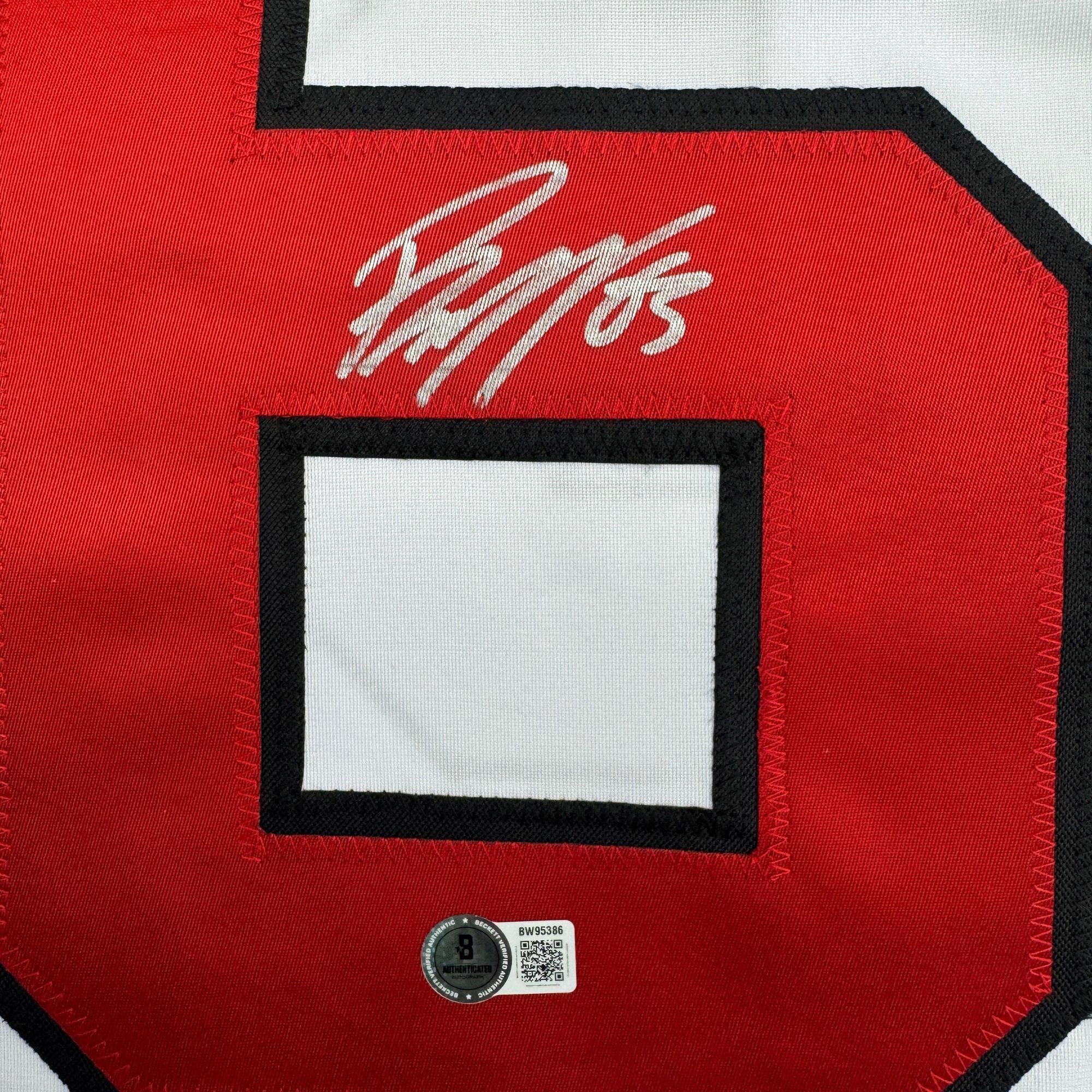 Autographed/Signed Jesper Bratt New Jersey NJ White Hockey Jersey Beckett BAS COA - Image 3