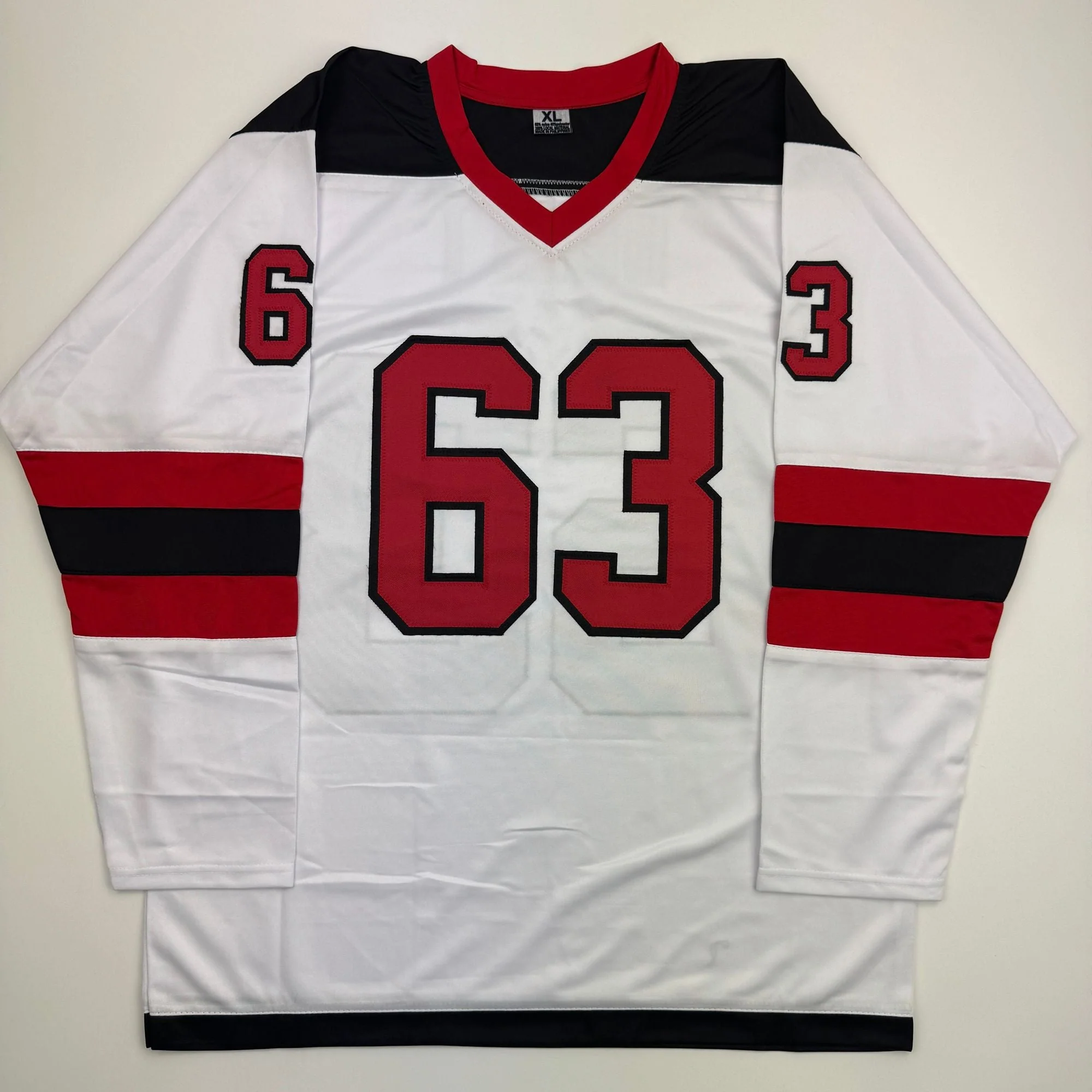 Autographed/Signed Jesper Bratt New Jersey NJ White Hockey Jersey Beckett BAS COA - Image 4