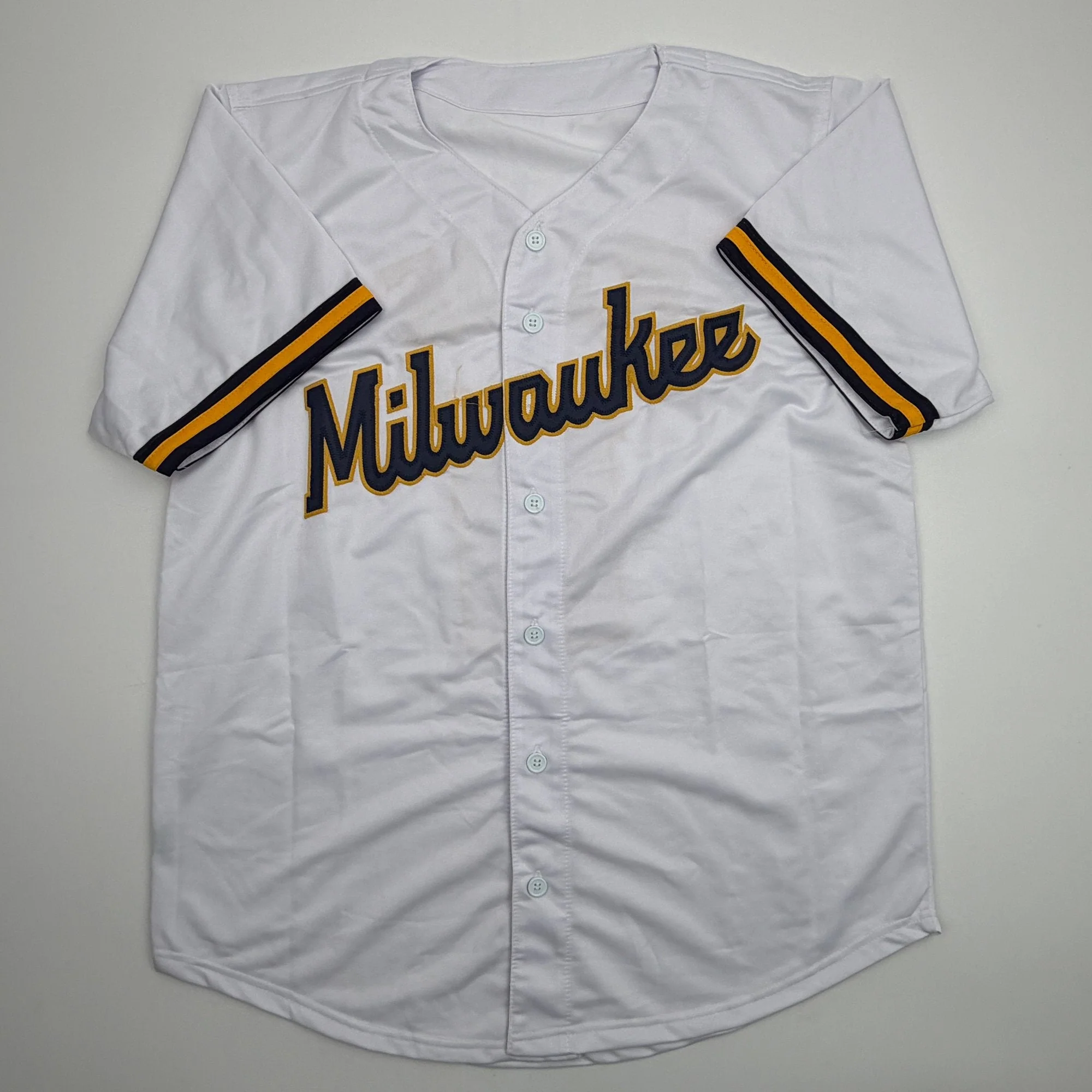 Autographed/Signed Jesus Made Milwaukee White Baseball Jersey JSA COA - Image 4