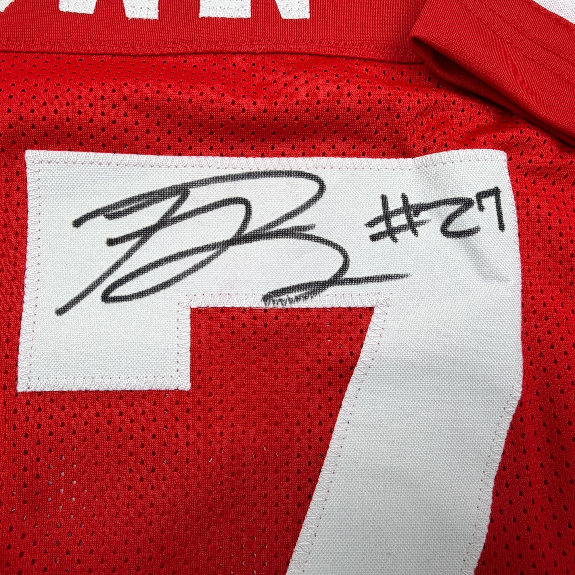 Autographed/Signed Ji'Ayir Brown San Francisco Red Football Jersey Beckett BAS COA - Image 3