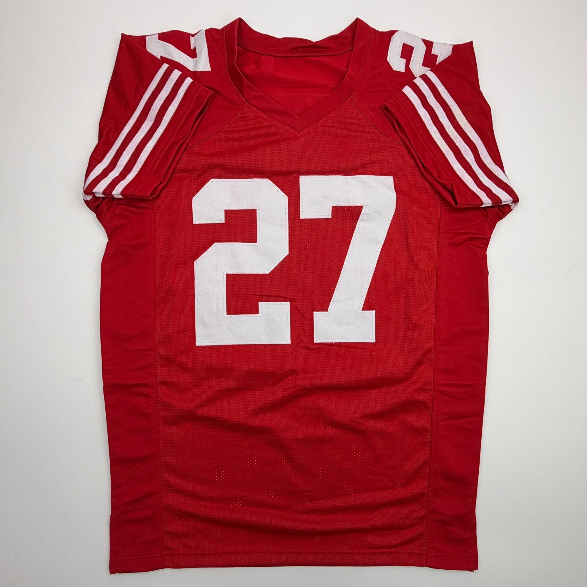 Autographed/Signed Ji'Ayir Brown San Francisco Red Football Jersey Beckett BAS COA - Image 4