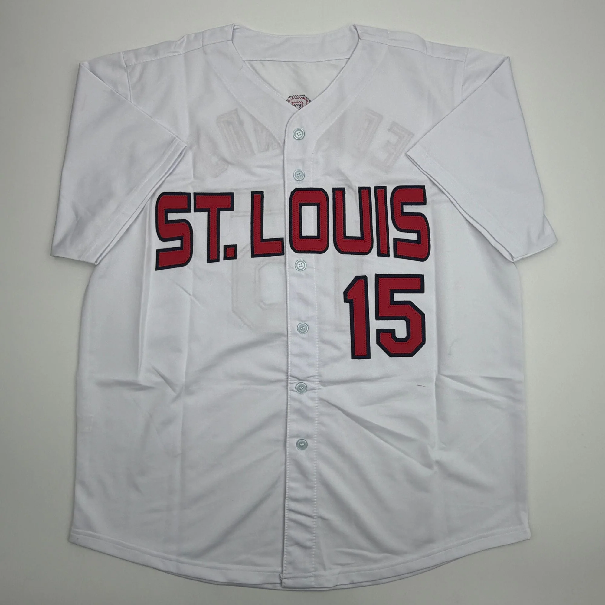 Autographed/Signed Jim Edmonds St. Louis White Baseball Jersey JSA COA - Image 4