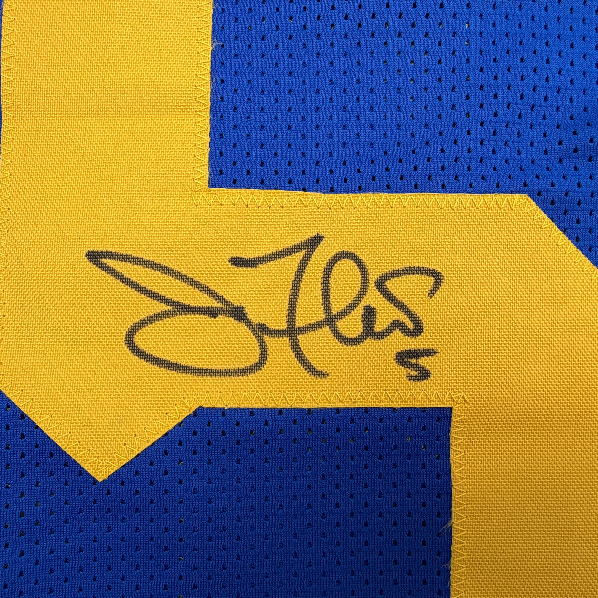 Autographed/Signed Joe Flacco Delaware Blue College Football Jersey JSA COA - Image 3