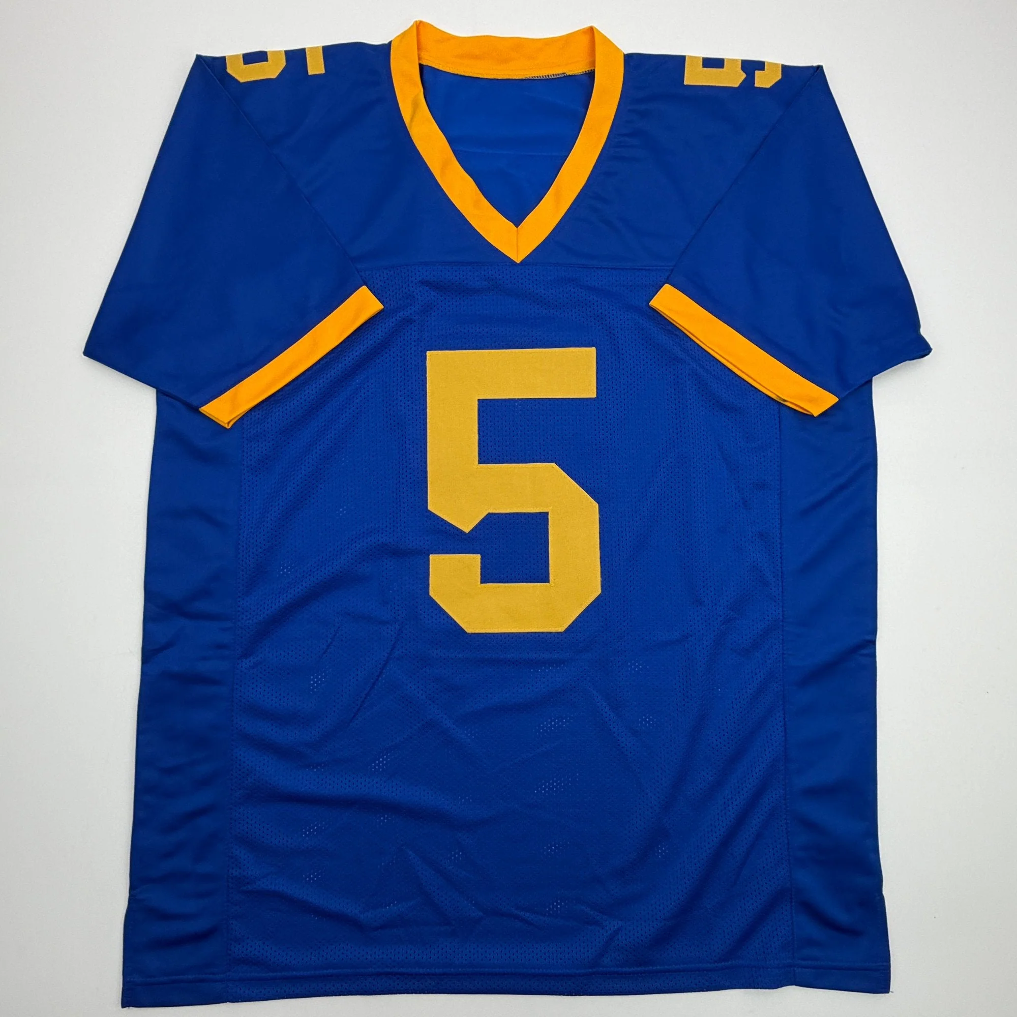 Autographed/Signed Joe Flacco Delaware Blue College Football Jersey JSA COA - Image 4