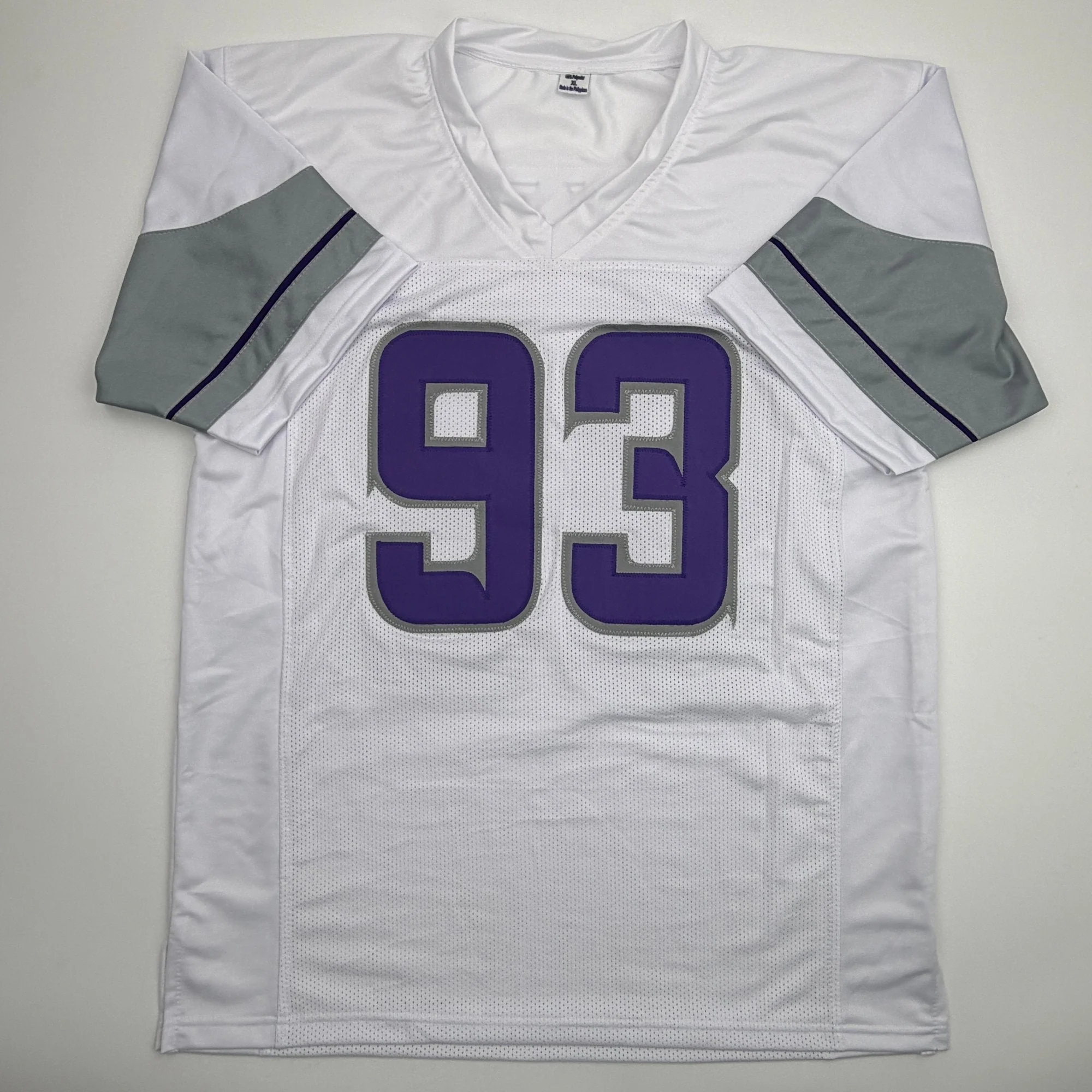 Autographed/Signed Jonathan Allen Minnesota White Out Alternate Football Jersey Beckett BAS COA - Image 4