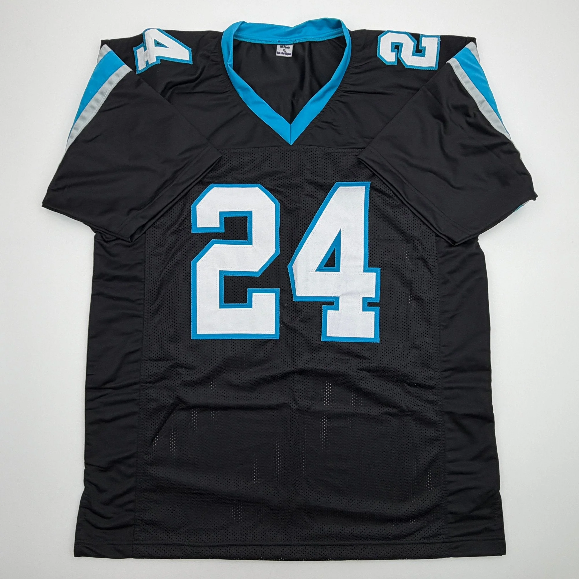 Autographed/Signed Jonathon Brooks Carolina Black Football Jersey JSA COA - Image 4