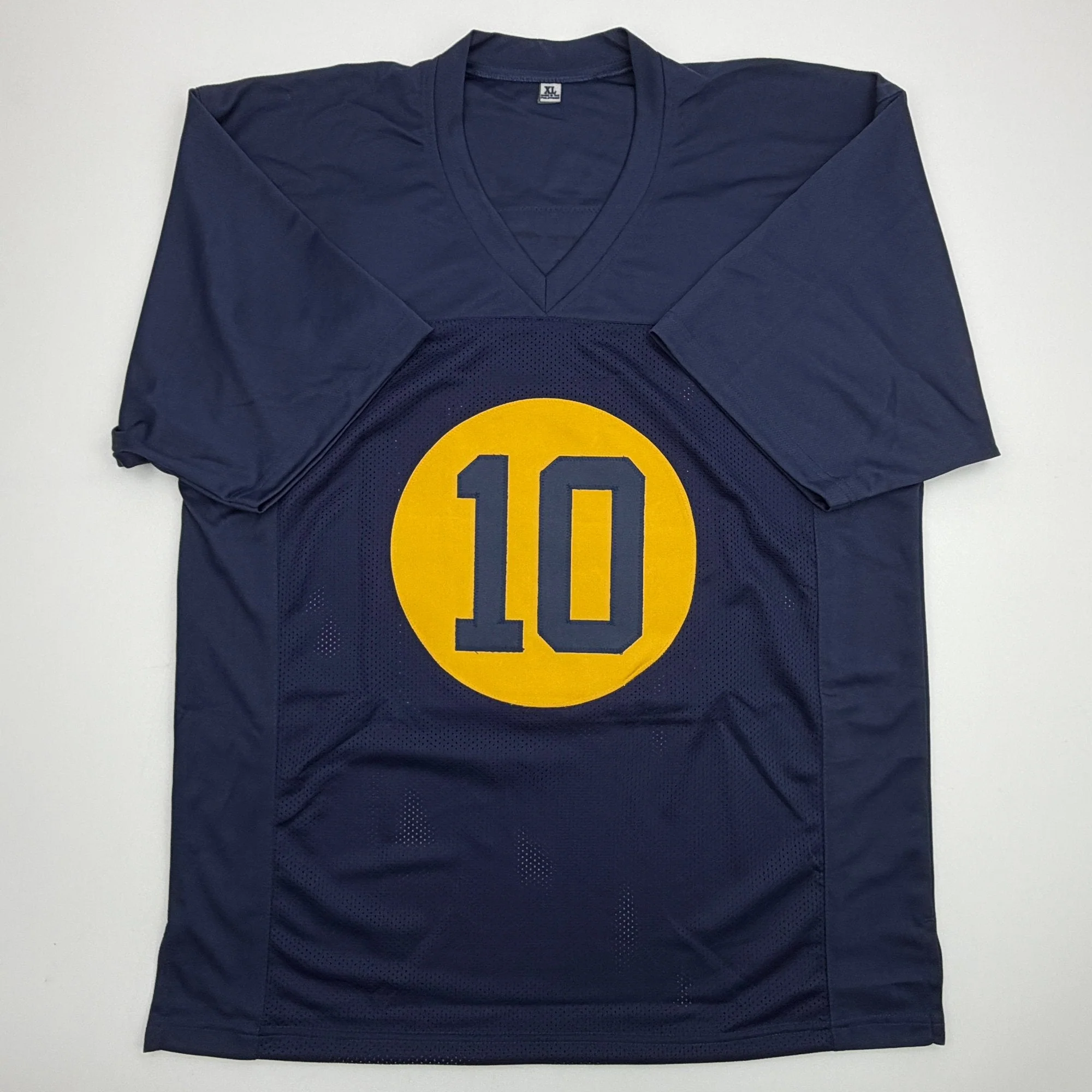 Autographed/Signed Jordan Love Green Bay Blue Retro Football Jersey Beckett BAS COA - Image 4