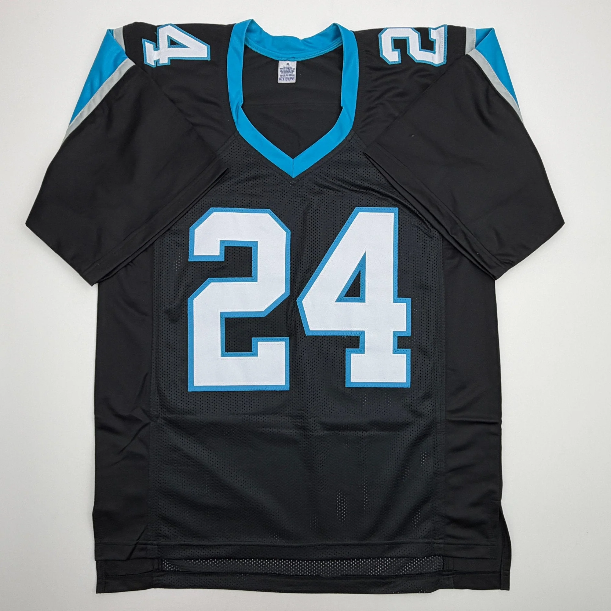 Autographed/Signed Josh Norman Carolina Black Football Jersey JSA COA - Image 4