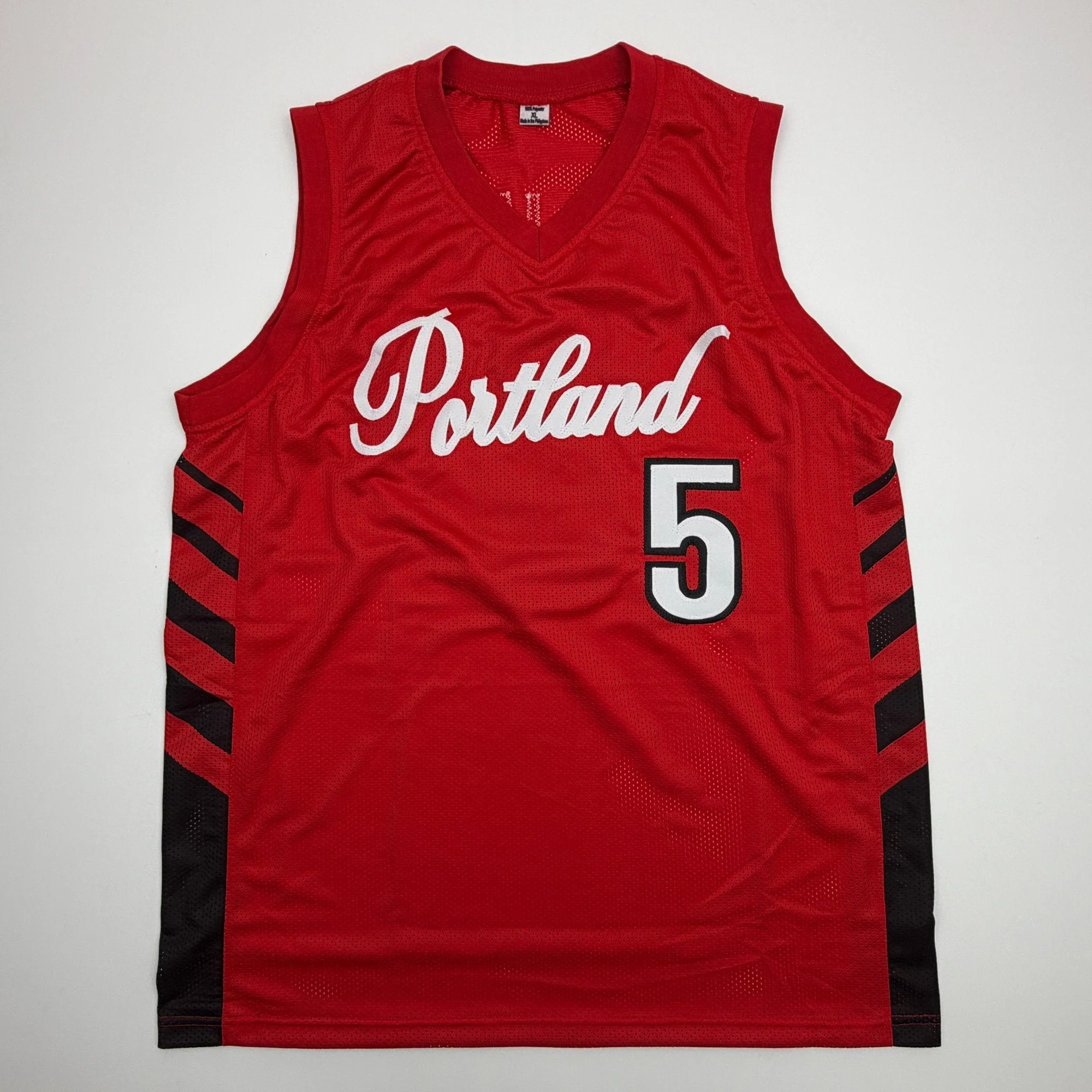 Autographed/Signed Jrue Holiday Portland Red Basketball Jersey Beckett BAS COA - Image 4