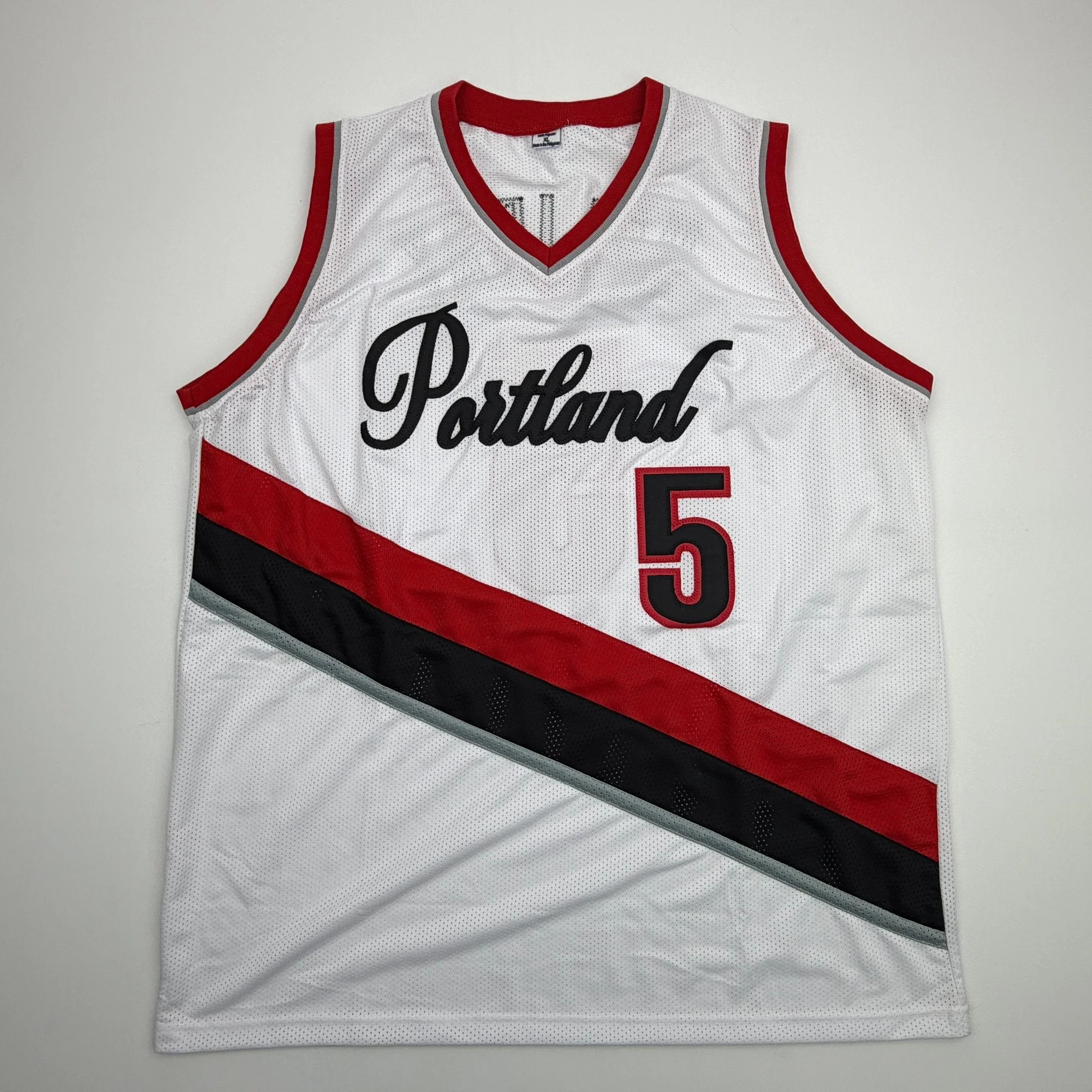 Autographed/Signed Jrue Holiday Portland White Basketball Jersey Beckett BAS COA - Image 4