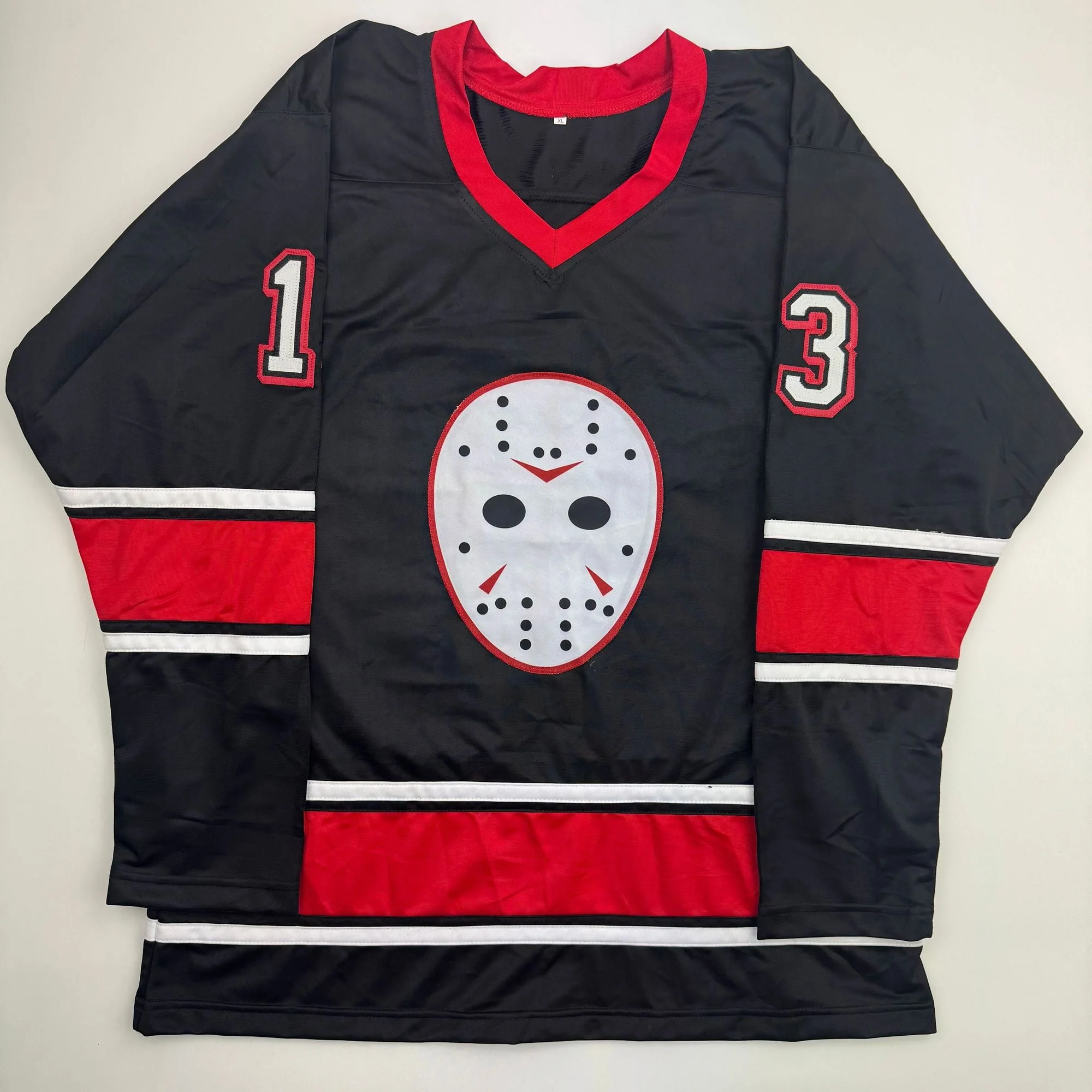 Autographed/Signed Kane Hodder Jason Voorhees Friday The 13th Black Movie Jersey JSA COA - Image 4