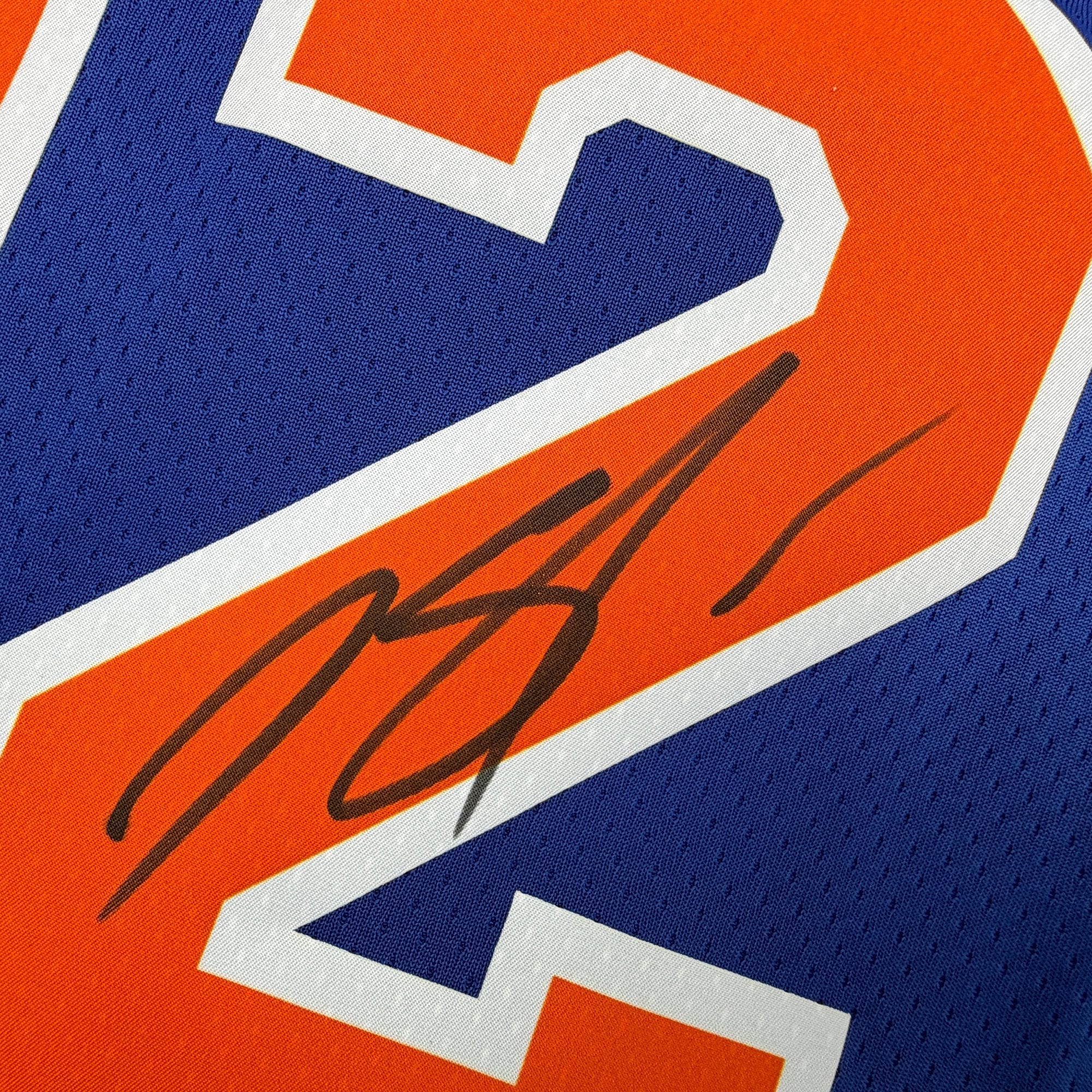 Autographed/Signed Karl-Anthony Towns New York Knicks Blue Authentic Basketball Jersey Fanatics COA - Image 3