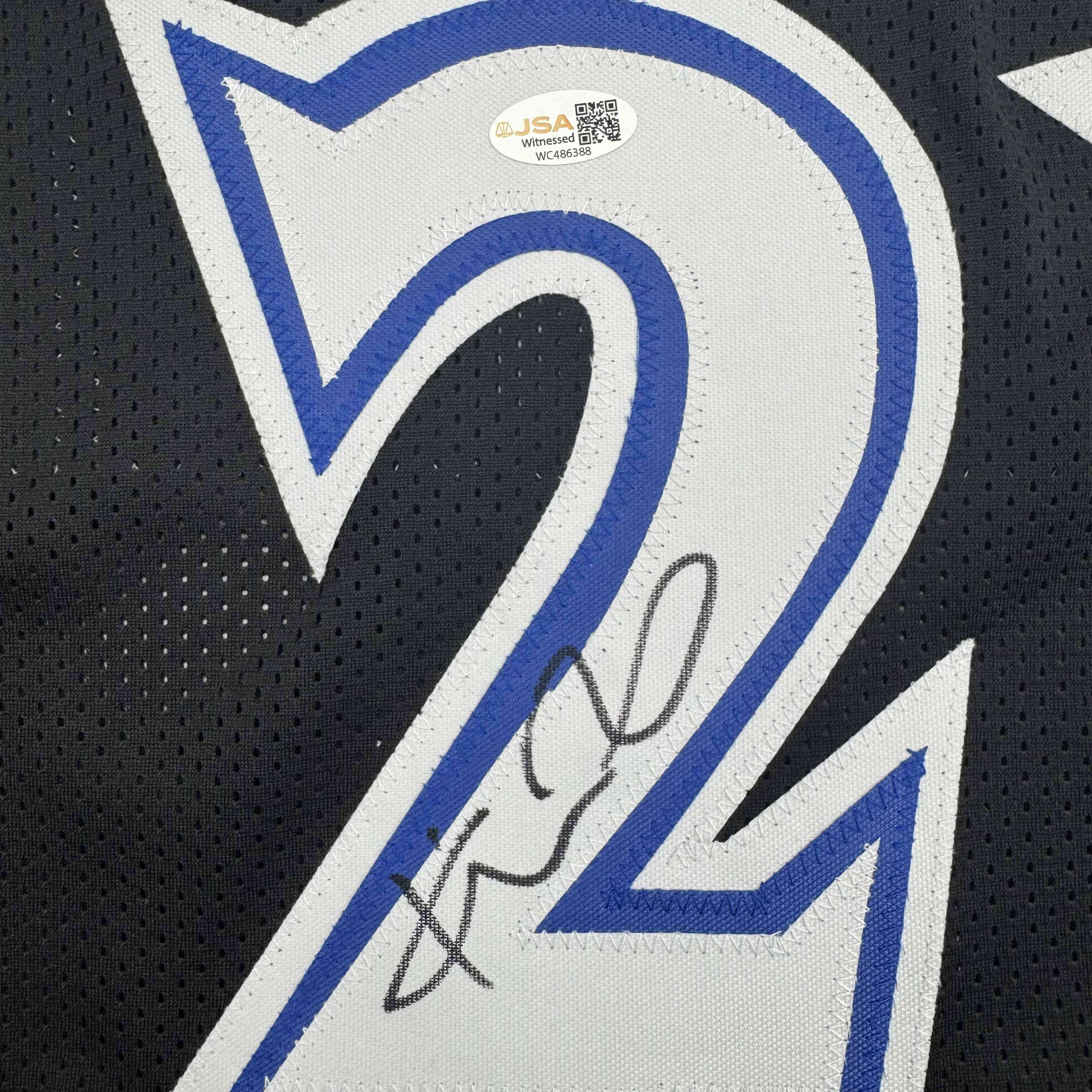 Autographed/Signed Kevin Garnett Minnesota Black Basketball Jersey Beckett BAS COA - Image 3