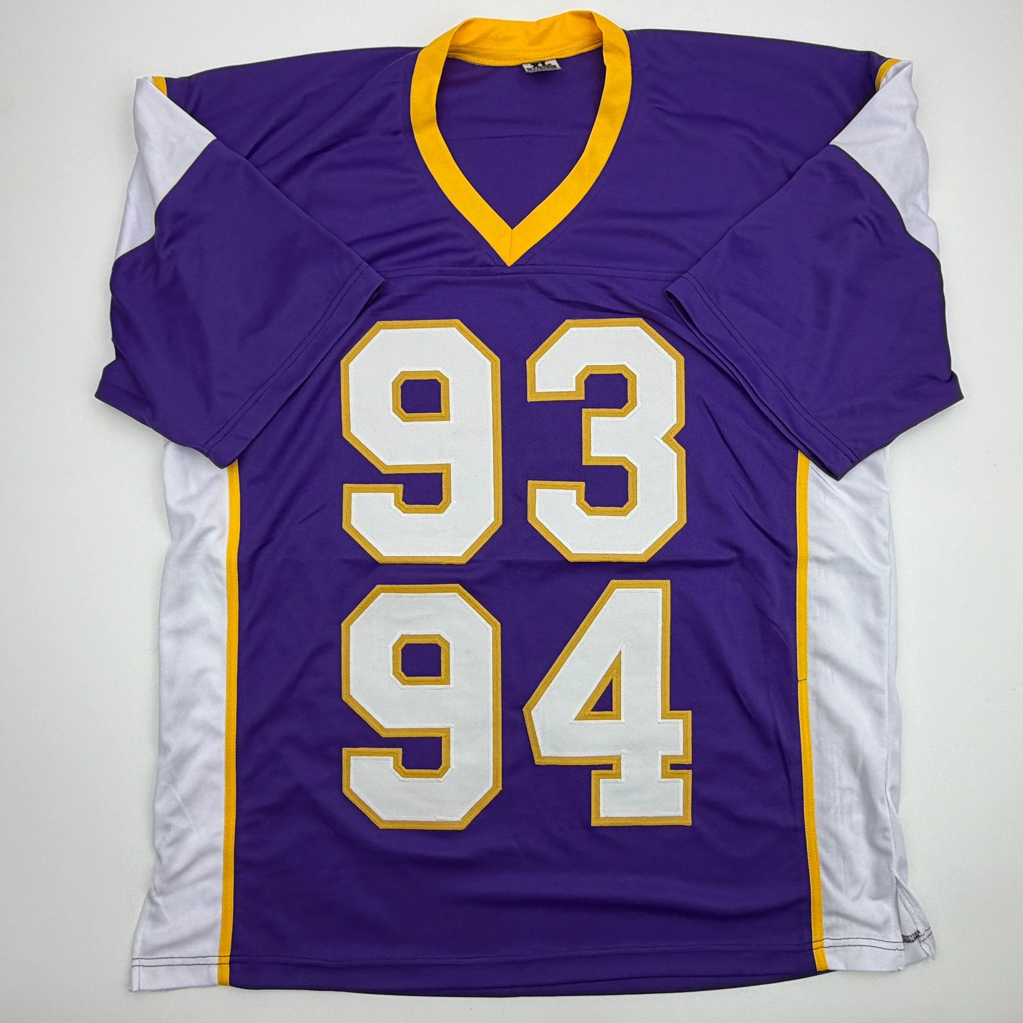 Autographed/Signed Kevin Williams Wall Minnesota Purple Football Jersey JSA COA - Image 4