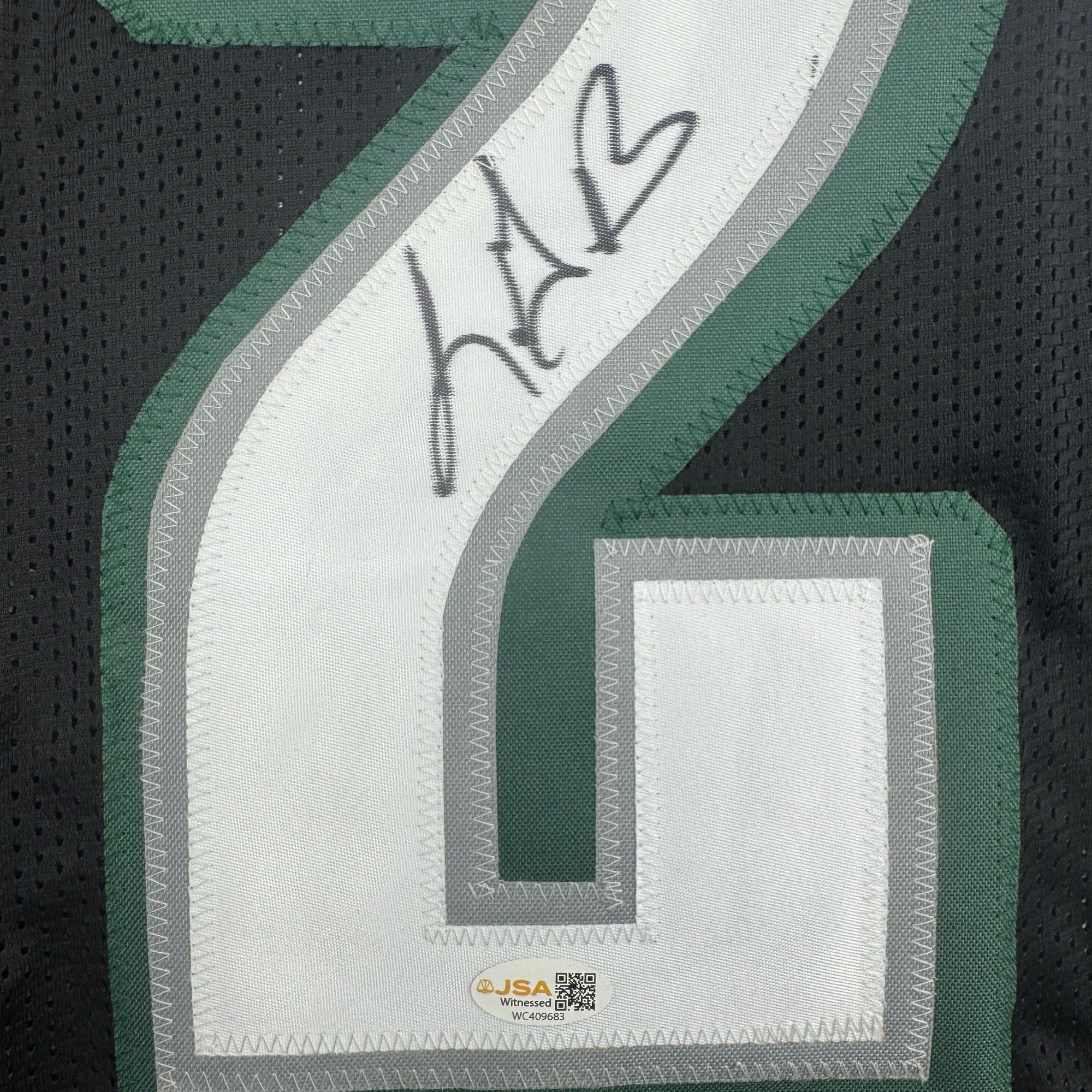 Autographed/Signed LeGarrette Blount Philadelphia Black Football Jersey JSA COA - Image 3