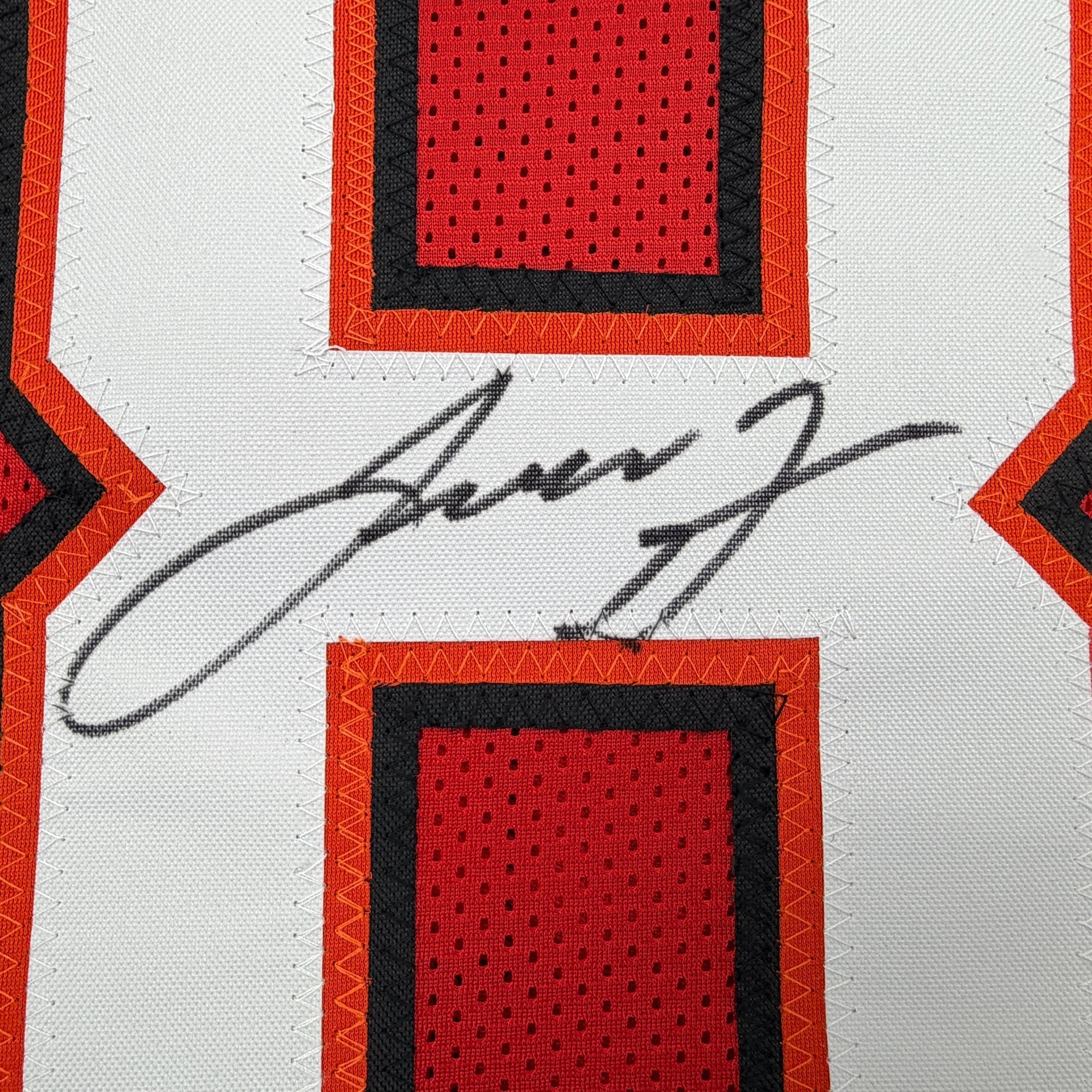 Autographed/Signed Leonard Fournette Tampa Bay Red Football Jersey Beckett BAS COA - Image 3