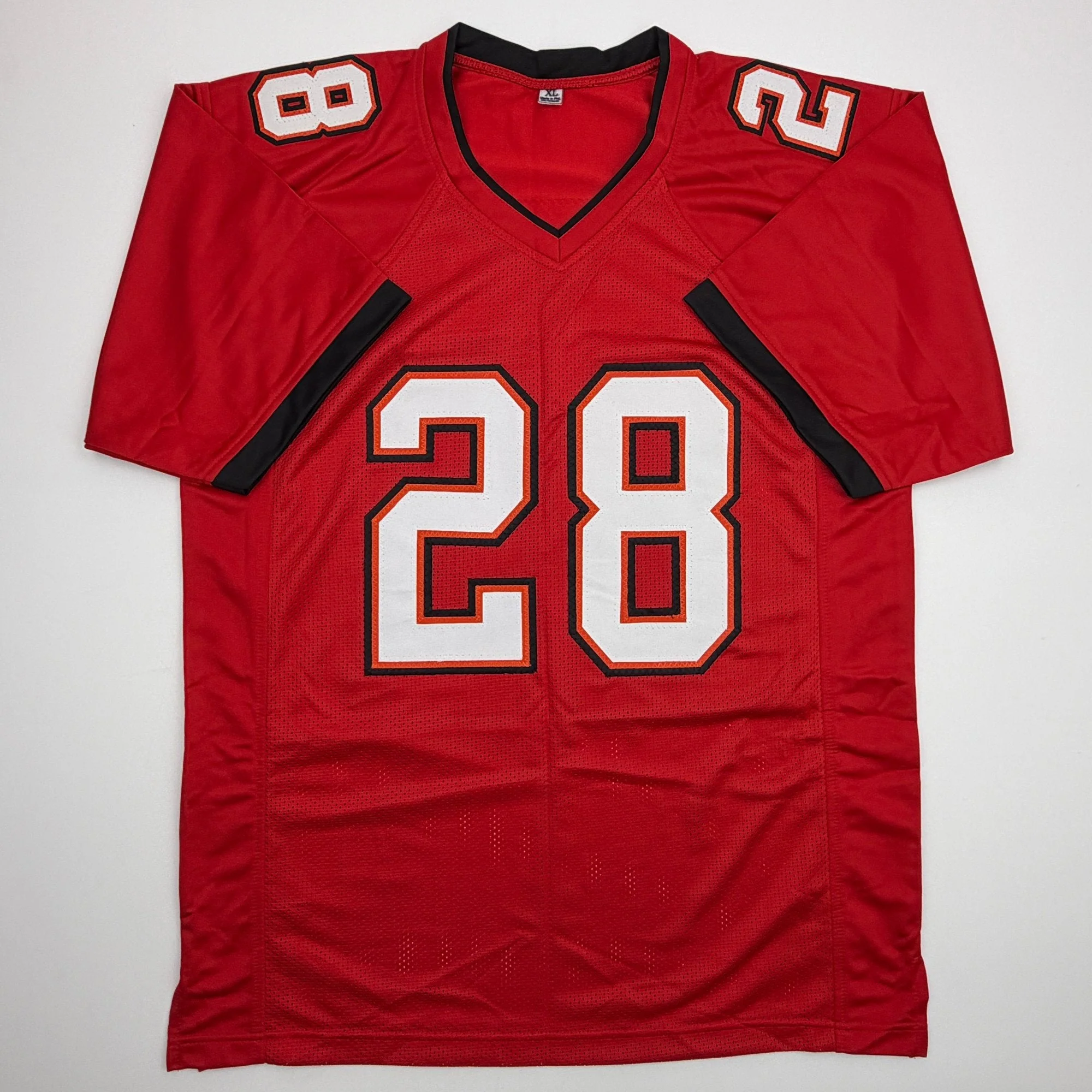 Autographed/Signed Leonard Fournette Tampa Bay Red Football Jersey Beckett BAS COA - Image 4