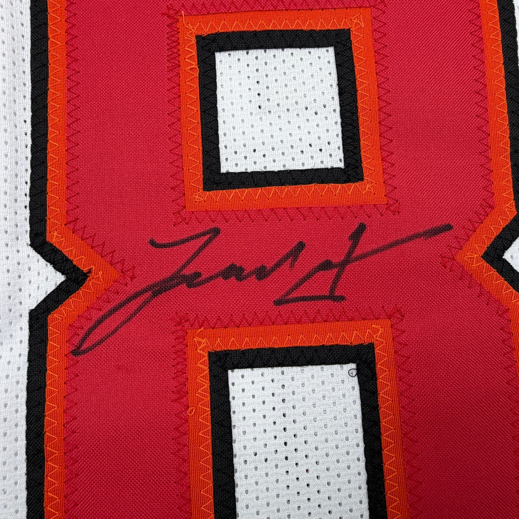 Autographed/Signed Leonard Fournette Tampa Bay White Football Jersey Beckett BAS COA - Image 3