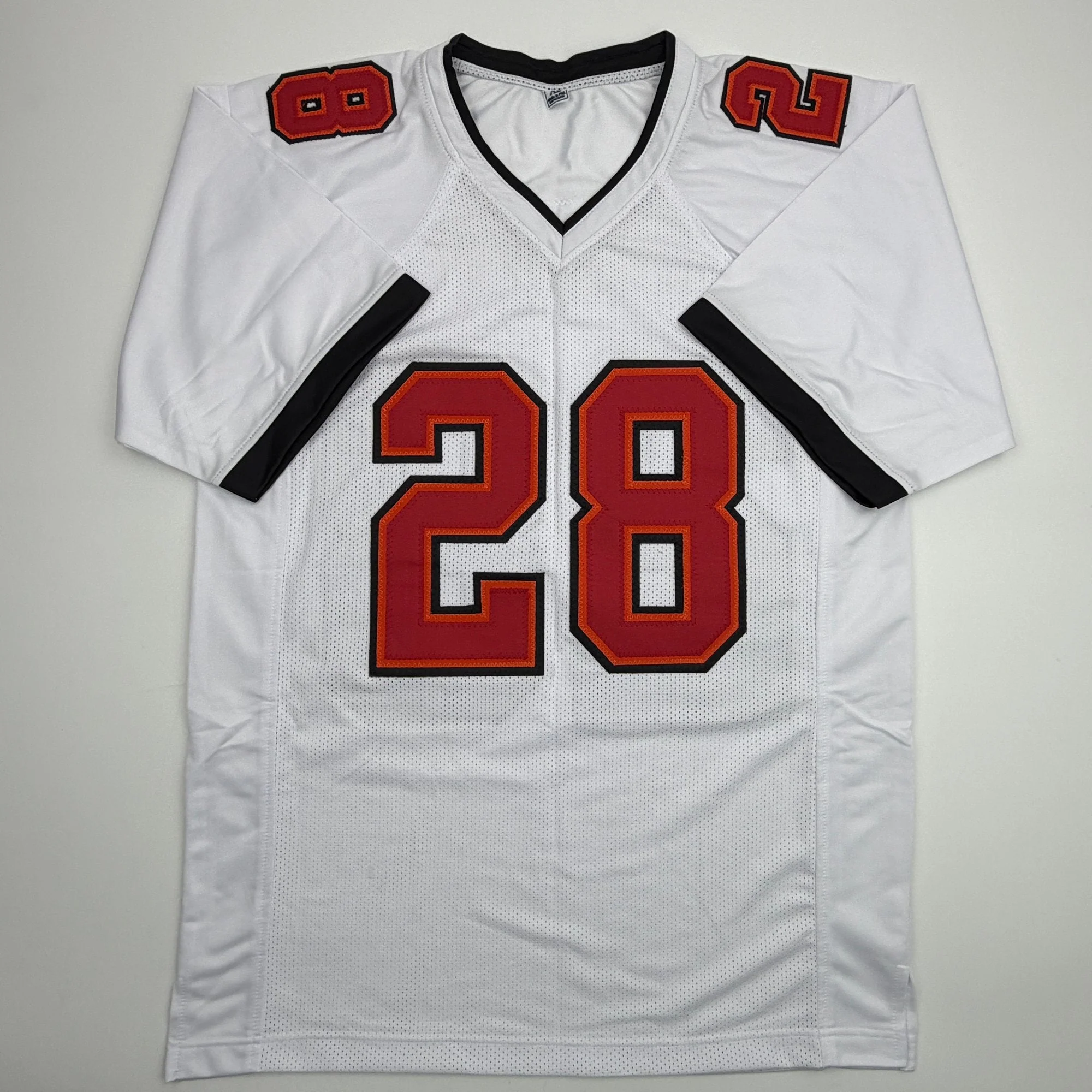 Autographed/Signed Leonard Fournette Tampa Bay White Football Jersey Beckett BAS COA - Image 4