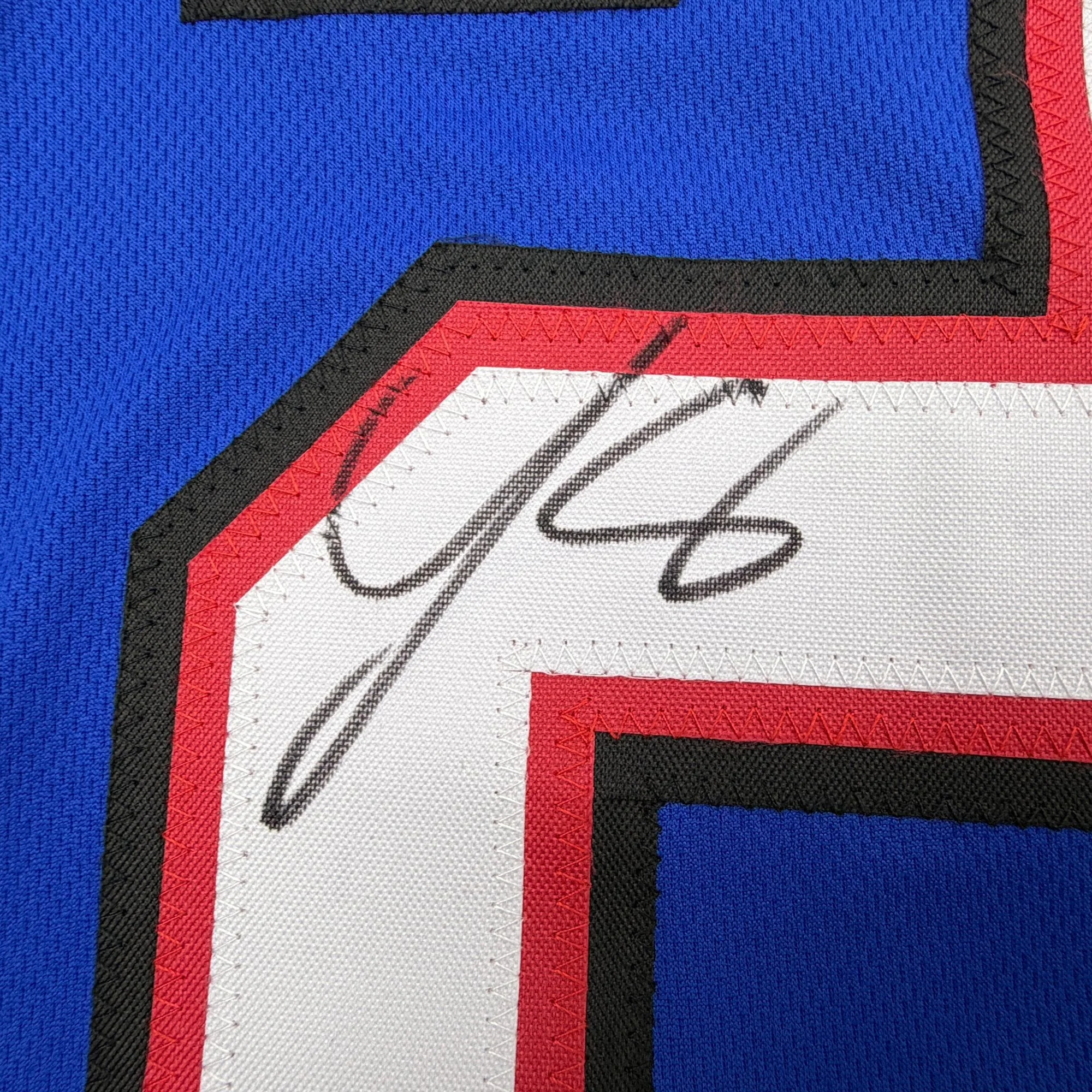 Autographed/Signed LeSean McCoy Buffalo Blue Football Jersey JSA COA - Image 3