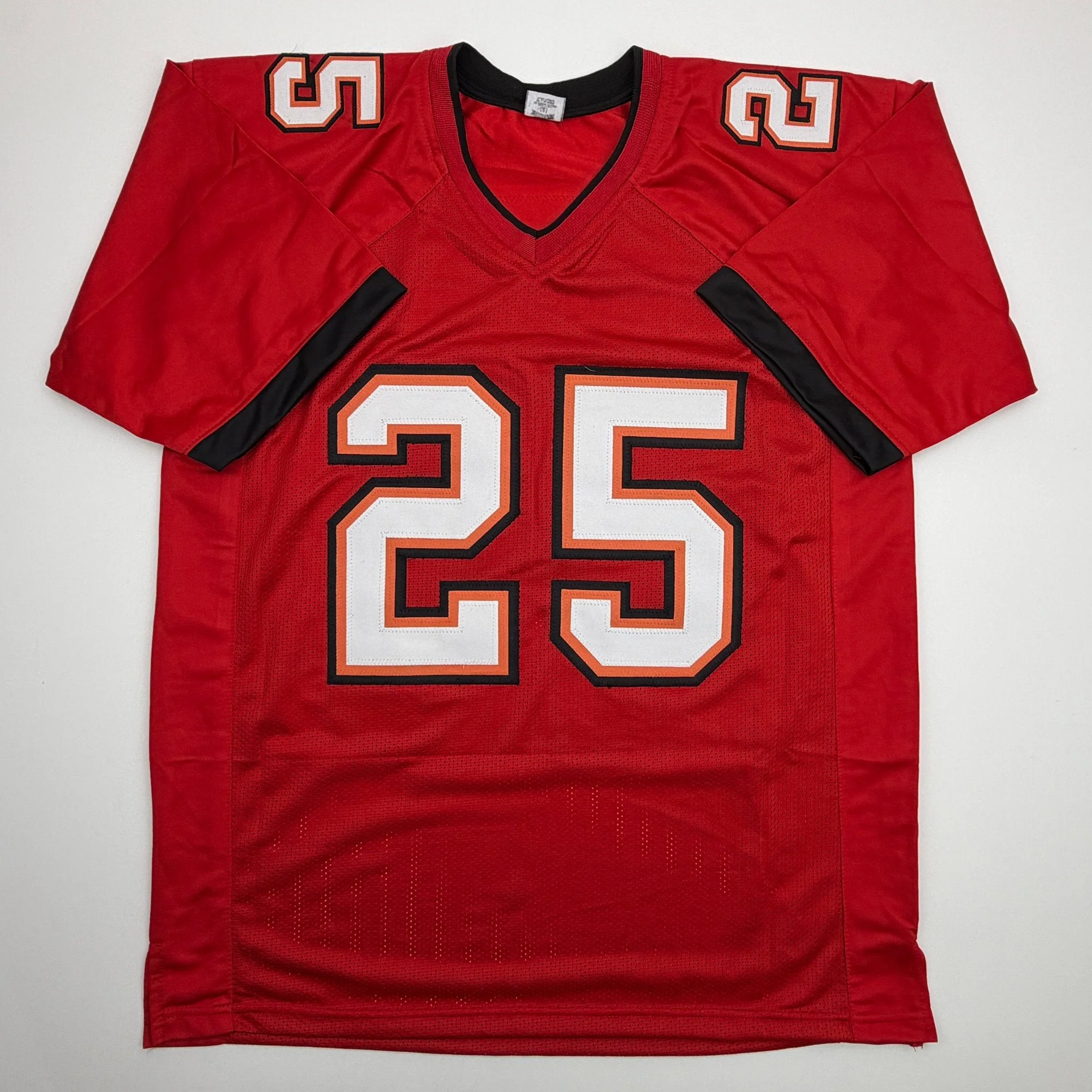Autographed/Signed LeSean McCoy Tampa Bay Red Football Jersey JSA COA - Image 4