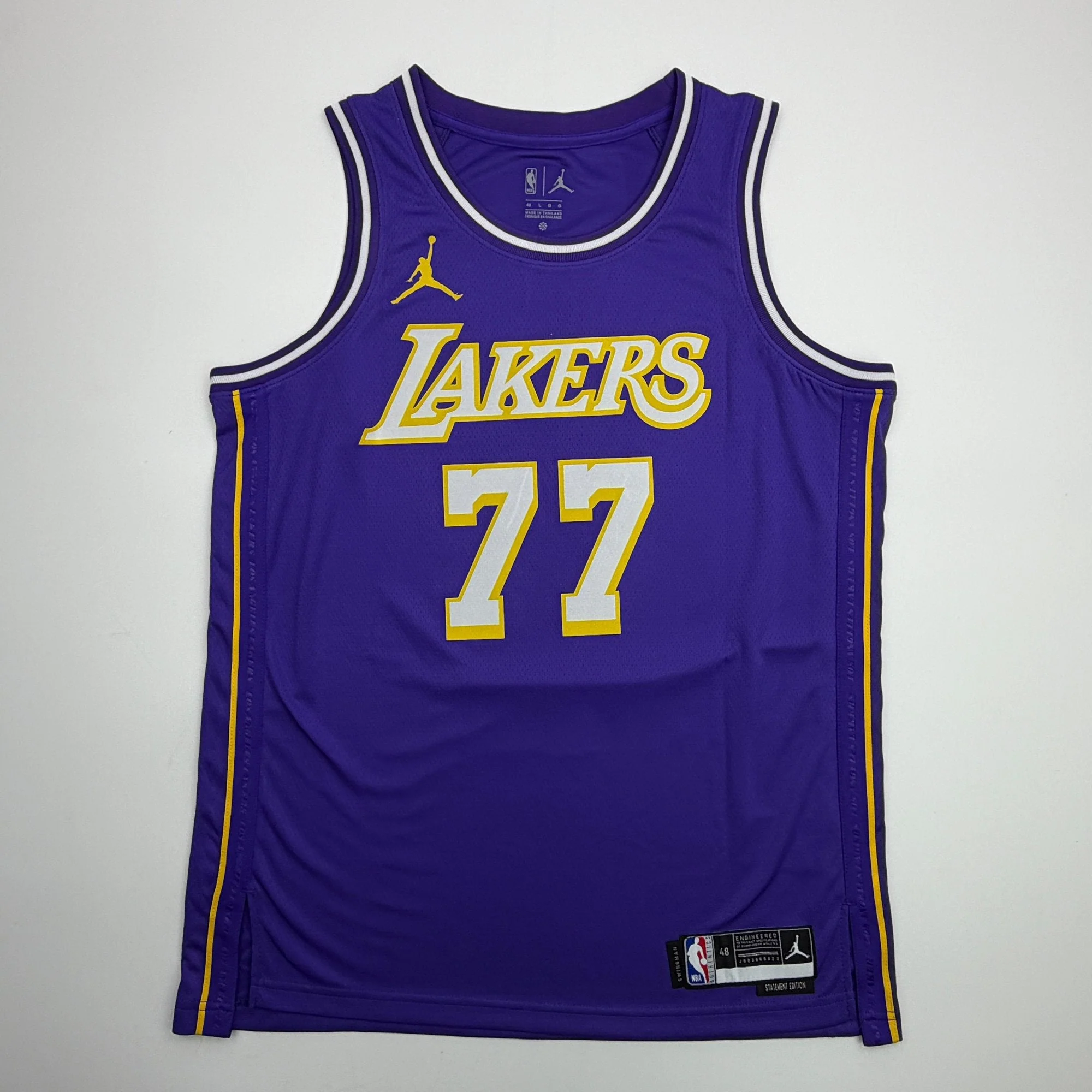 Autographed/Signed Luka Doncic Los Angeles Lakers Purple Authentic Basketball Jersey PSA/DNA COA - Image 4
