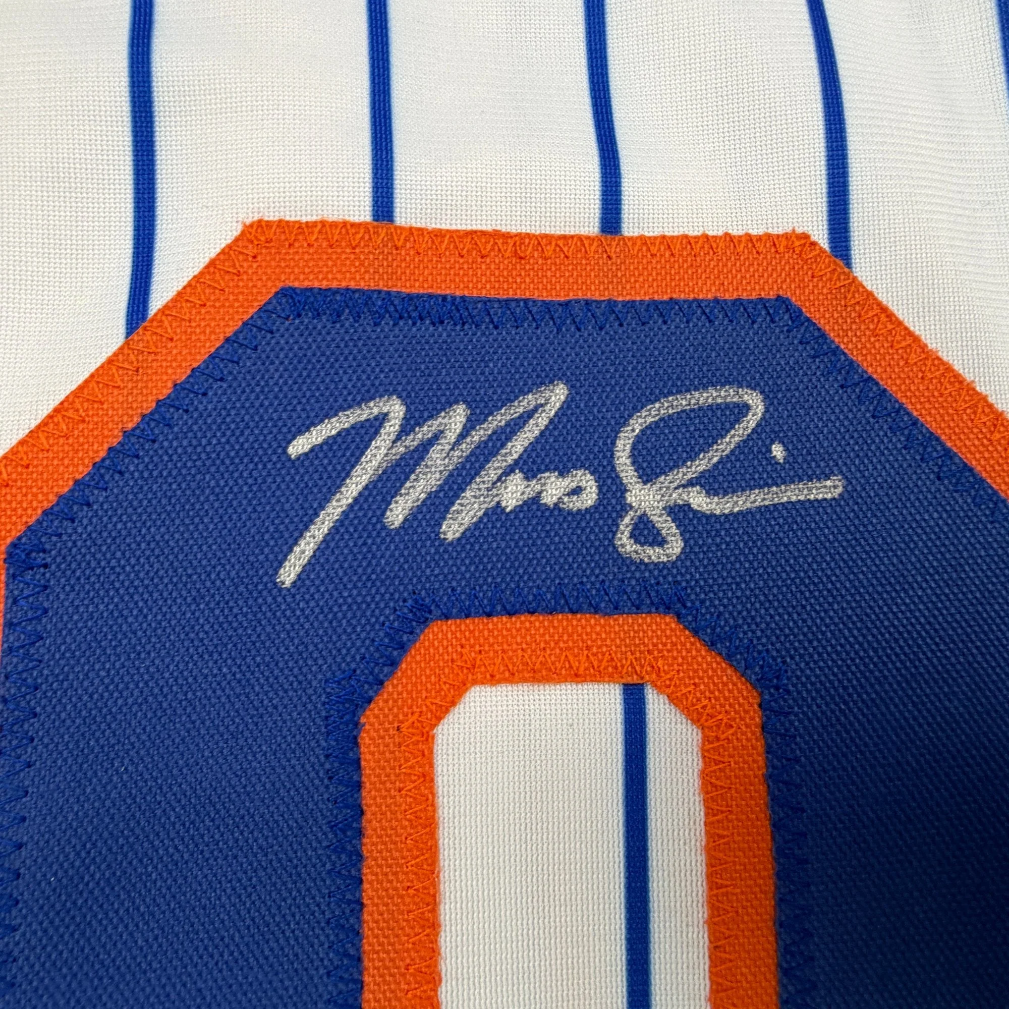 Autographed/Signed Marcus Semien New York Pinstripe Baseball Jersey Beckett BAS COA - Image 3